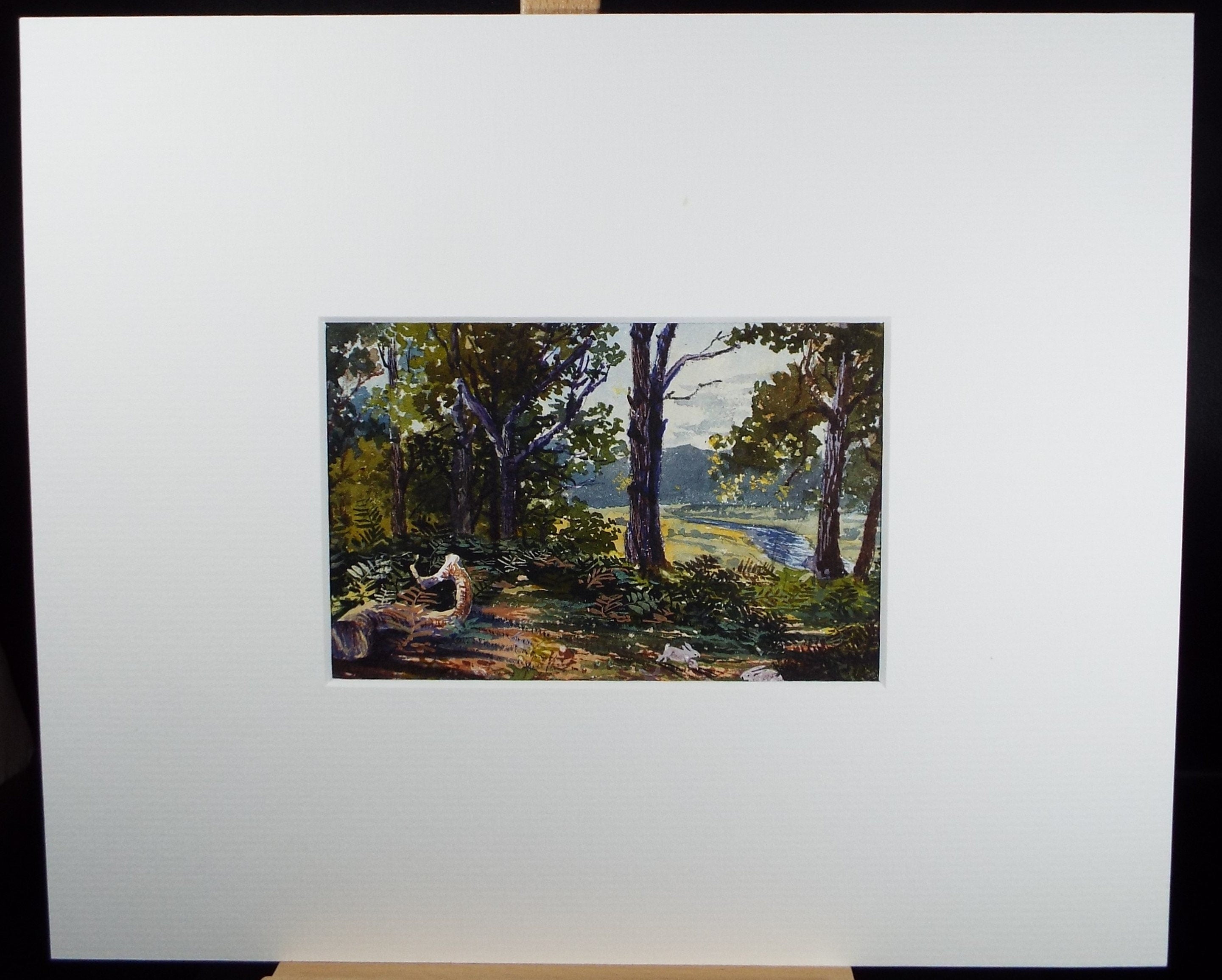 Original Watercolour, 'On the Exe', c1880, A Elliott