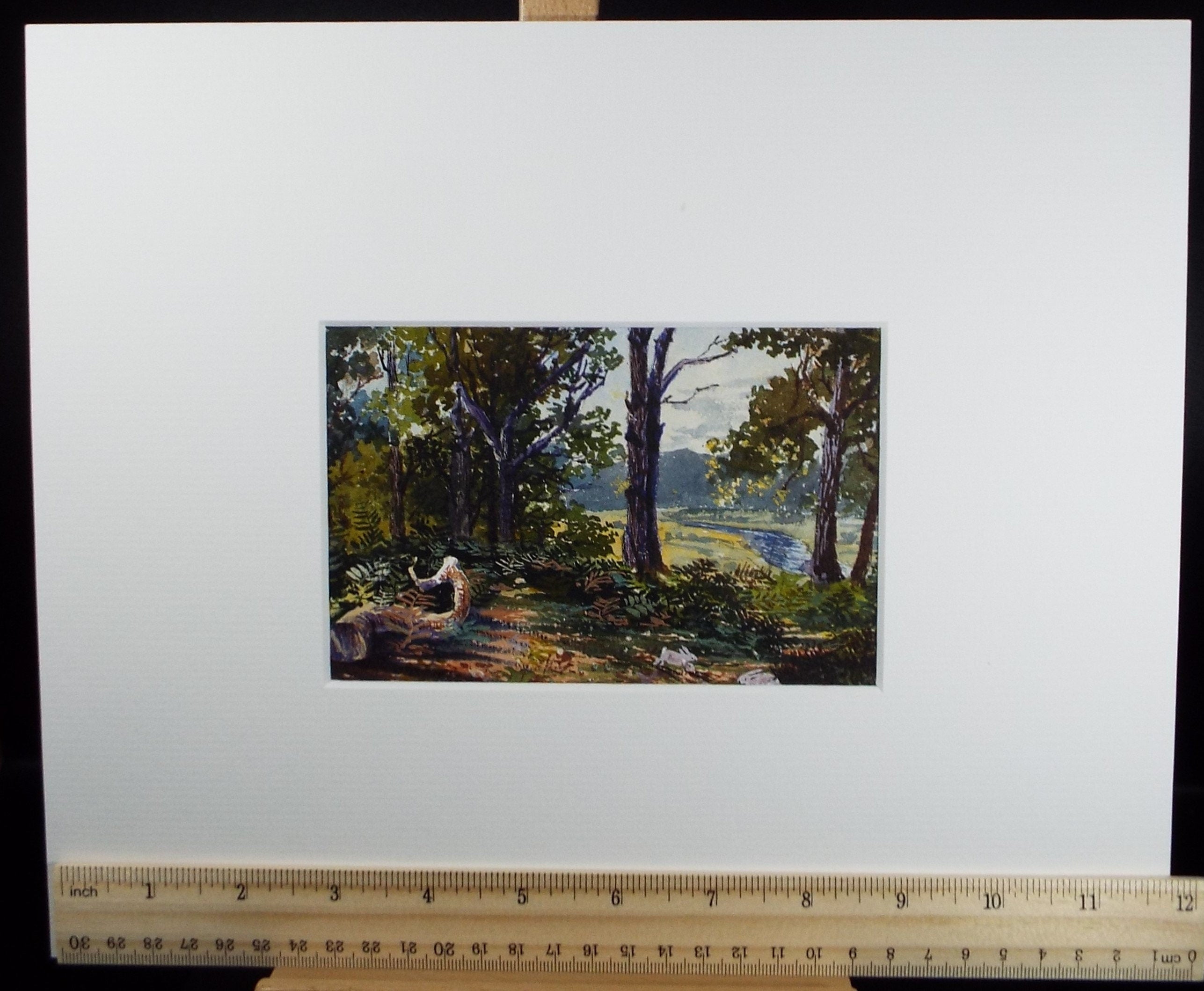 Original Watercolour, 'On the Exe', c1880, A Elliott