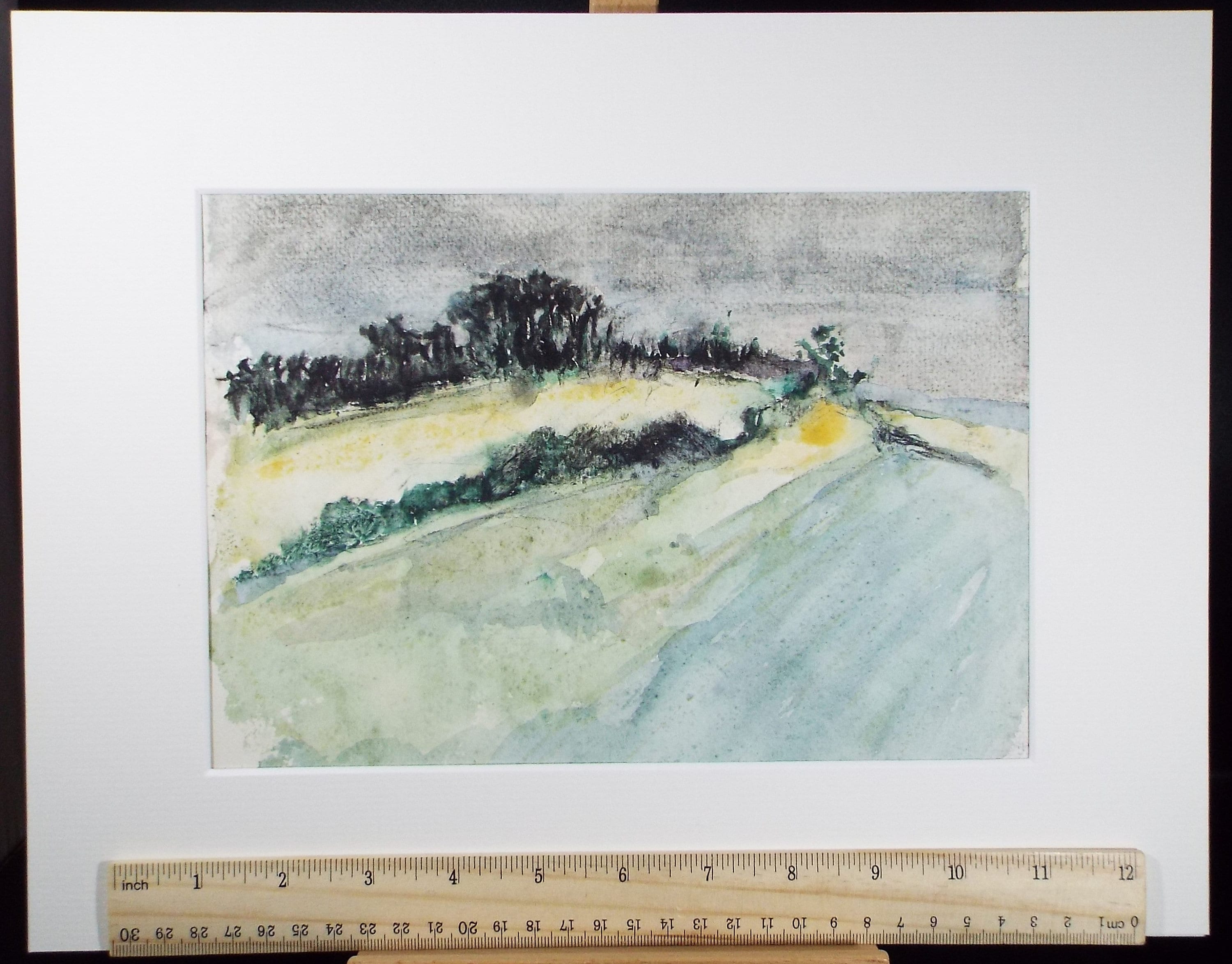 Original Watercolour on Paper, 'Field Hedges', Leslie Duxbury ARCA (1921-2001), Circa 1950's
