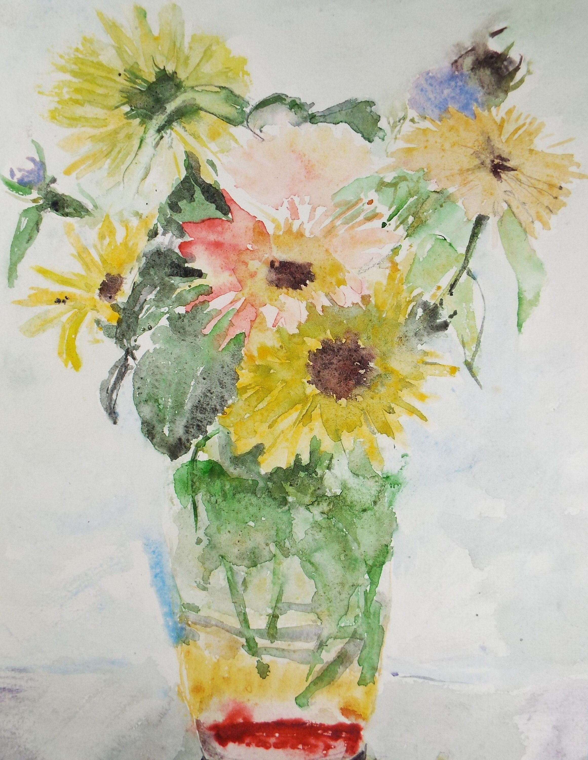 Original Watercolour on Paper, 'Still Life of Flowers', Leslie Duxbury ARCA (1921-2001), Circa 1950's