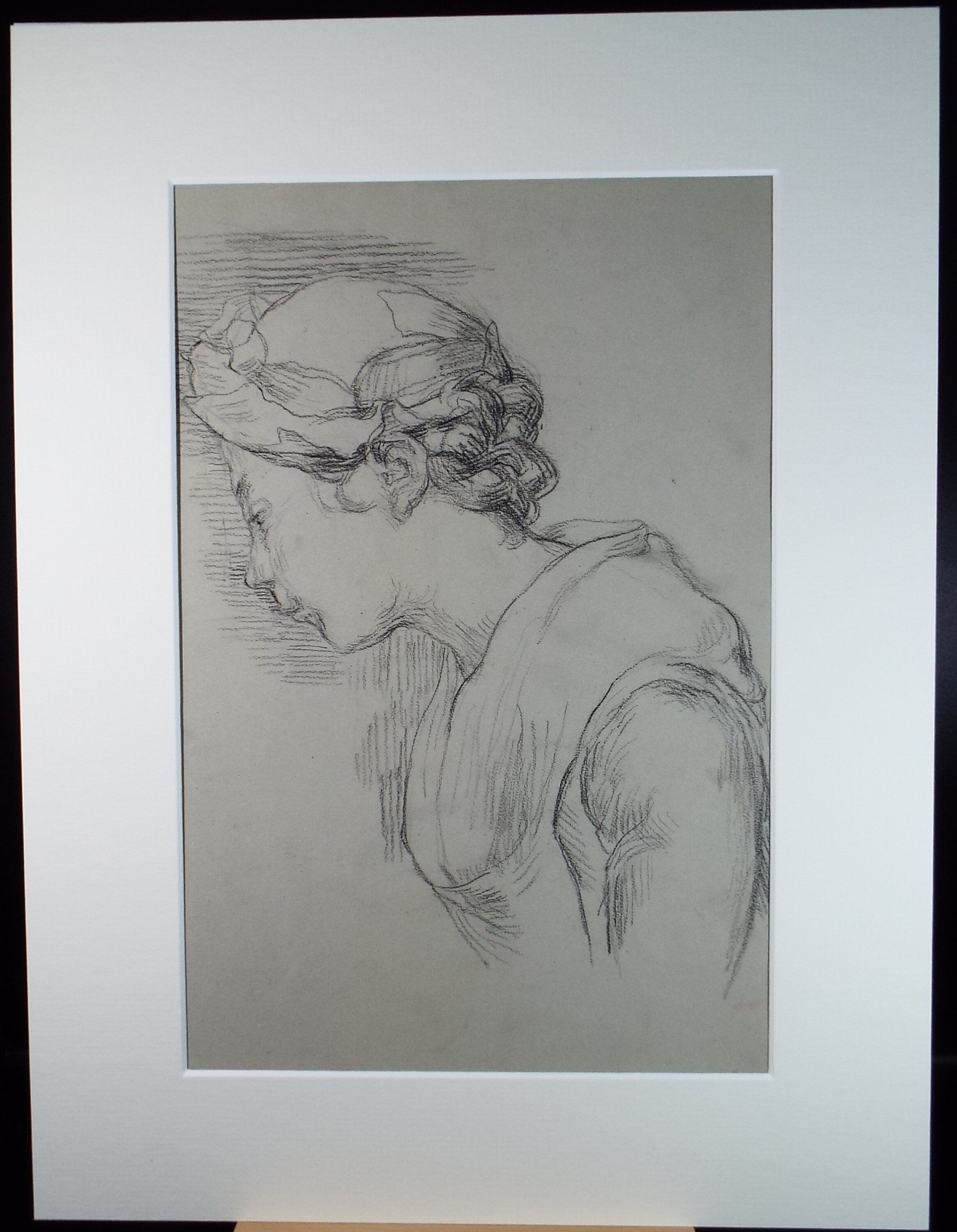 Original Pastel,'Portrait of a Woman', Hilda Burford (1887-1957), 1940's