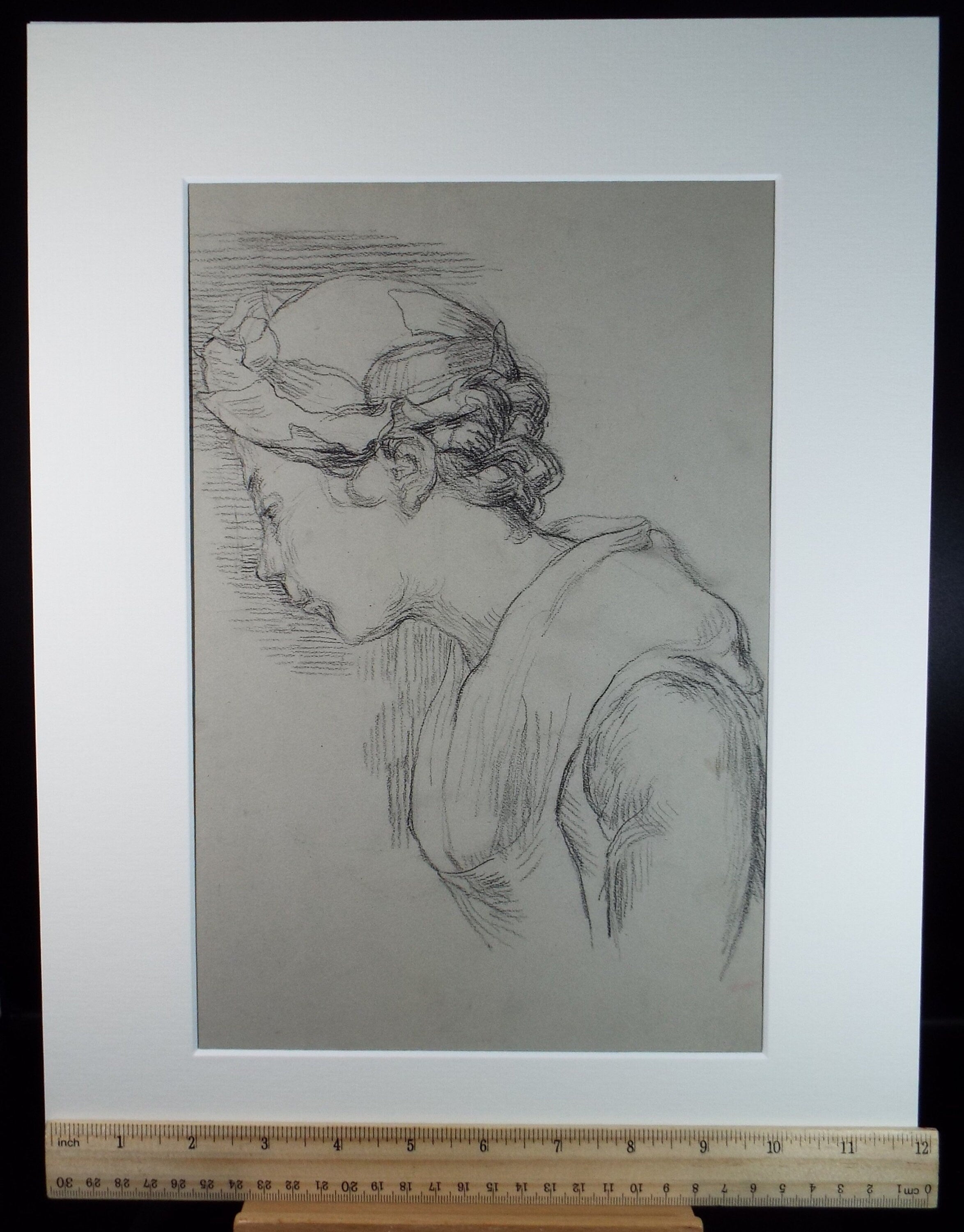 Original Pastel,'Portrait of a Woman', Hilda Burford (1887-1957), 1940's