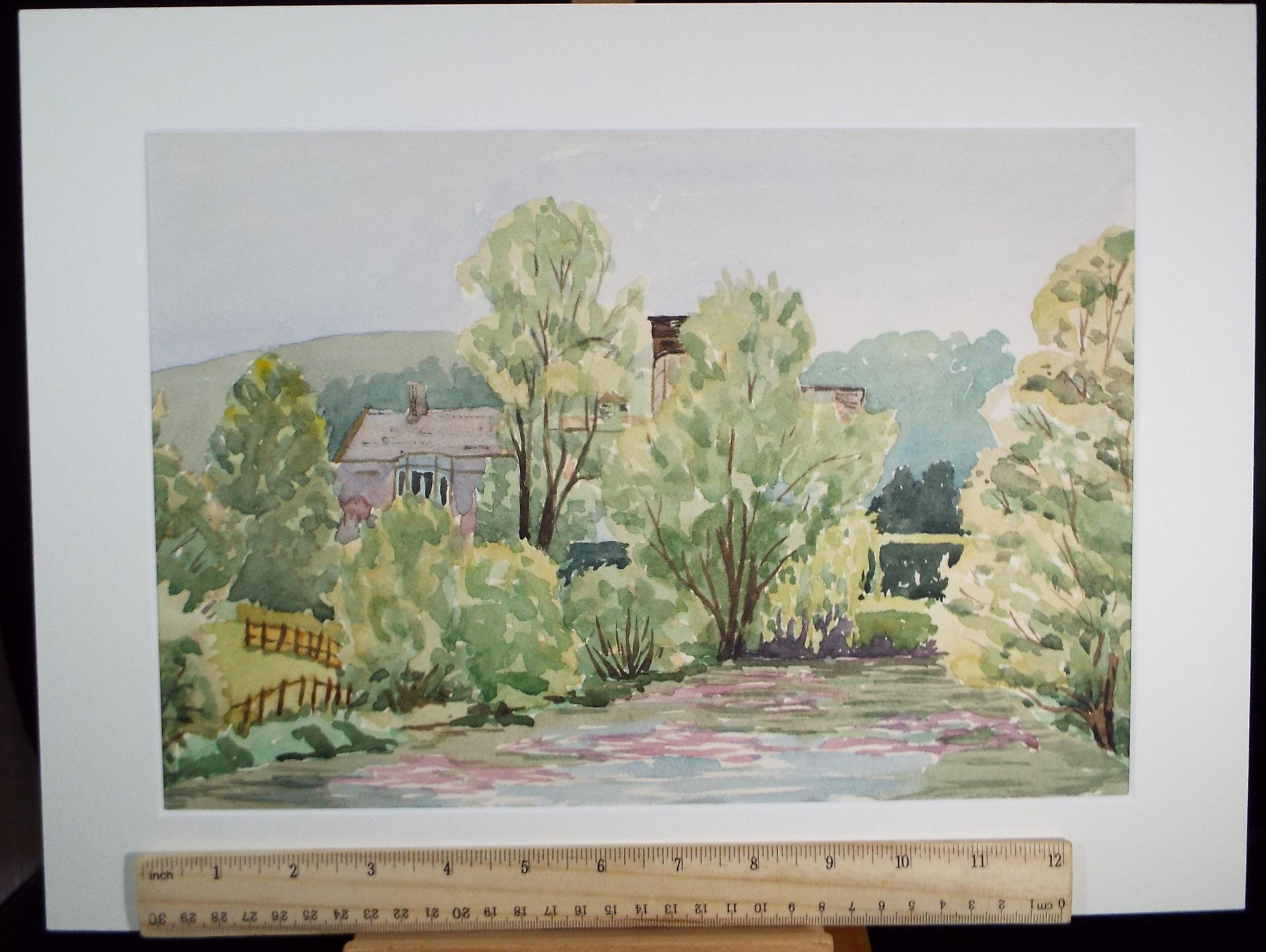 Original Watercolour, 'River Landscape', dated 1973, H Foster