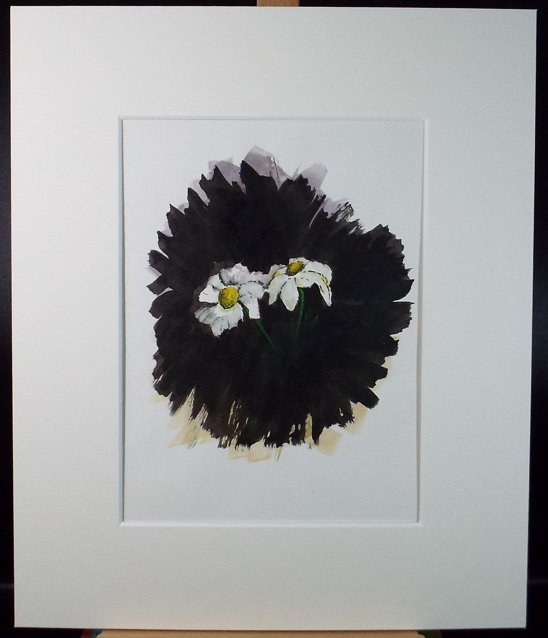 Original Watercolour, 'Study of Shasta Daisys', Dated 1983, Marie W Hiorns