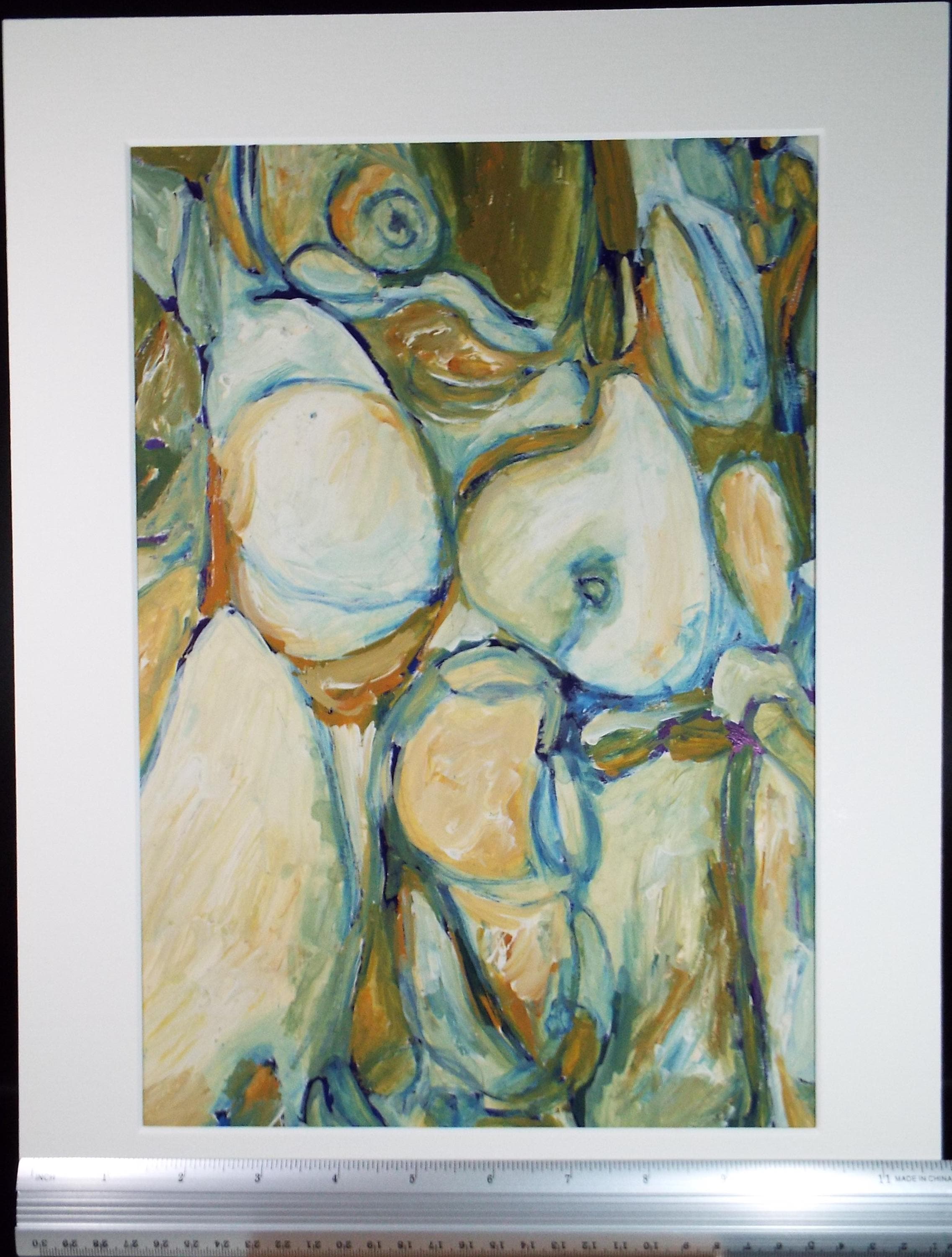 Original Watercolour & Gouache, 'Abstract Study', Francesco Sillué (b1936), Circa 1960's