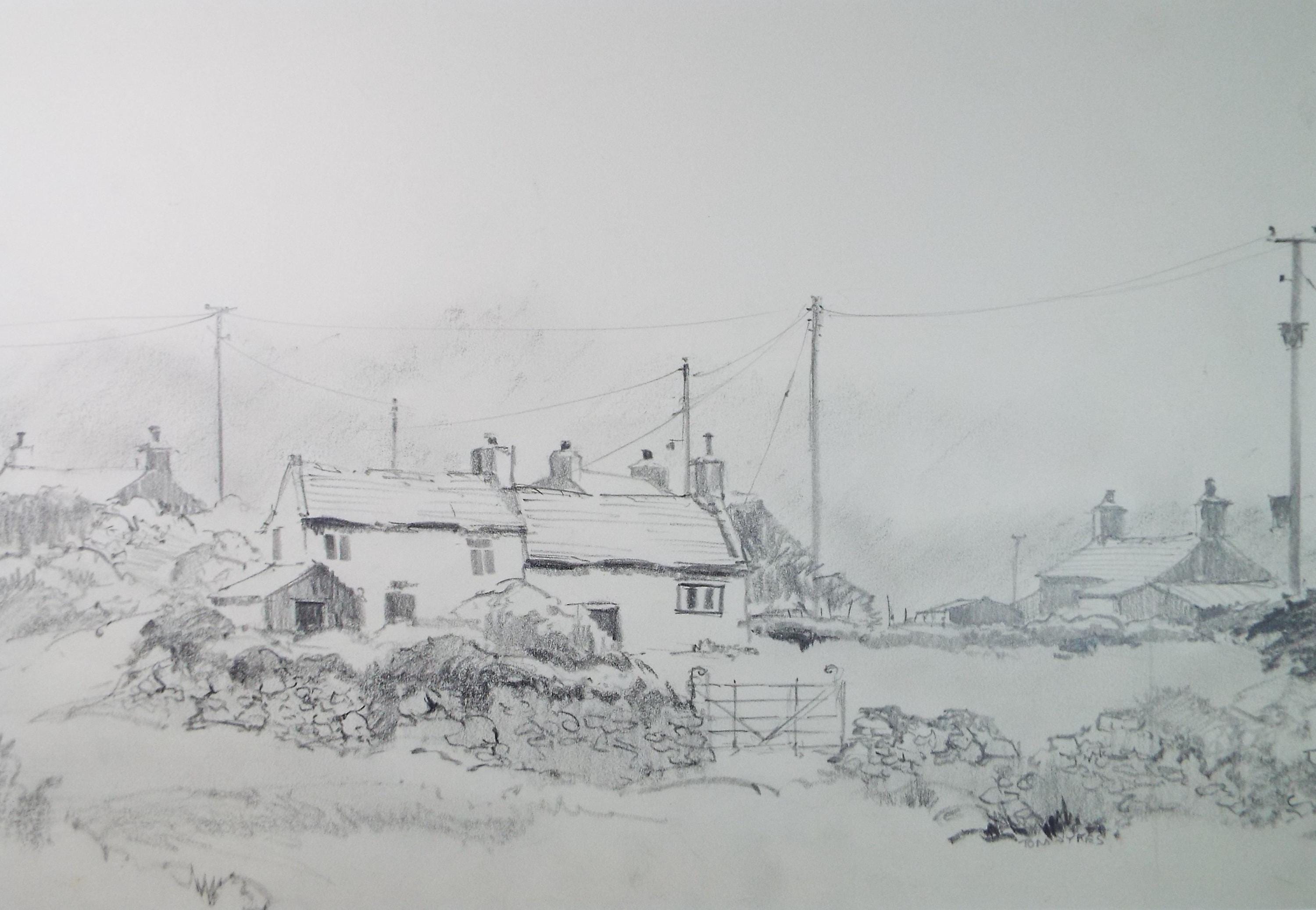 Original Pencil Drawing, 'Cilan', Tom Sykes, Circa 1980's