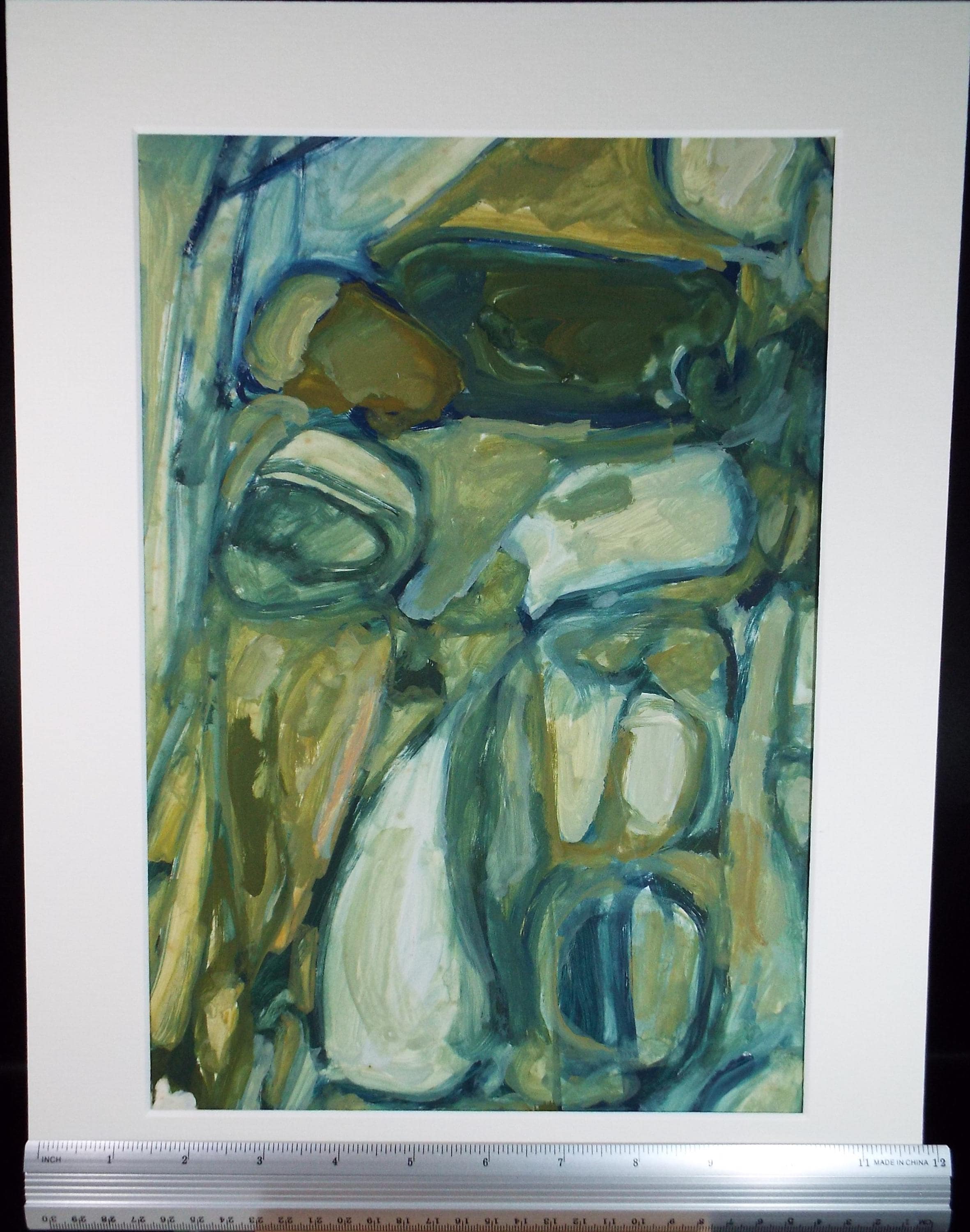 Original Watercolour & Gouache, 'Abstract Study', Francesco Sillué (b1936), Circa 1960's