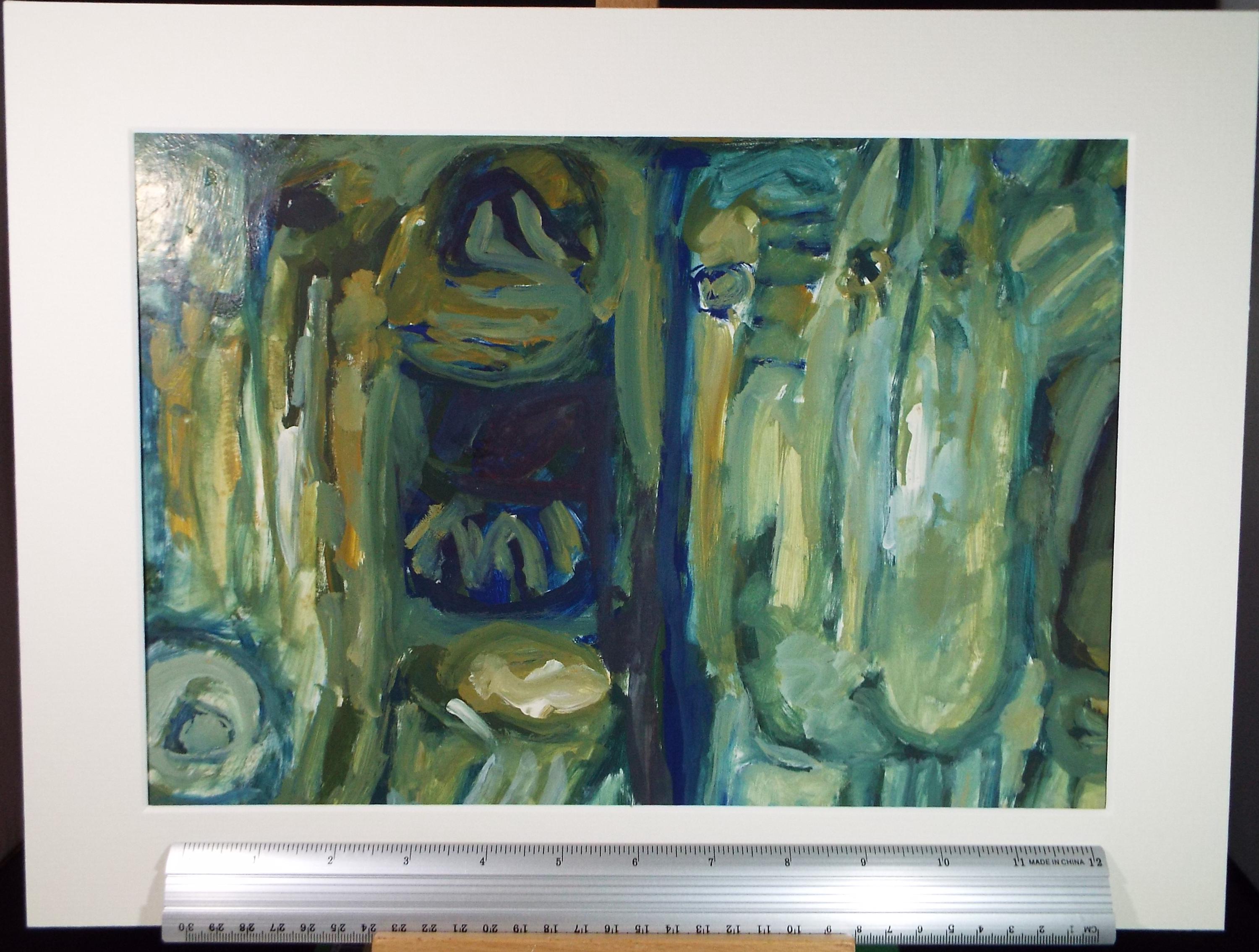 Original Watercolour & Gouache, 'Abstract Study', Francesco Sillué (b1936), Circa 1960's