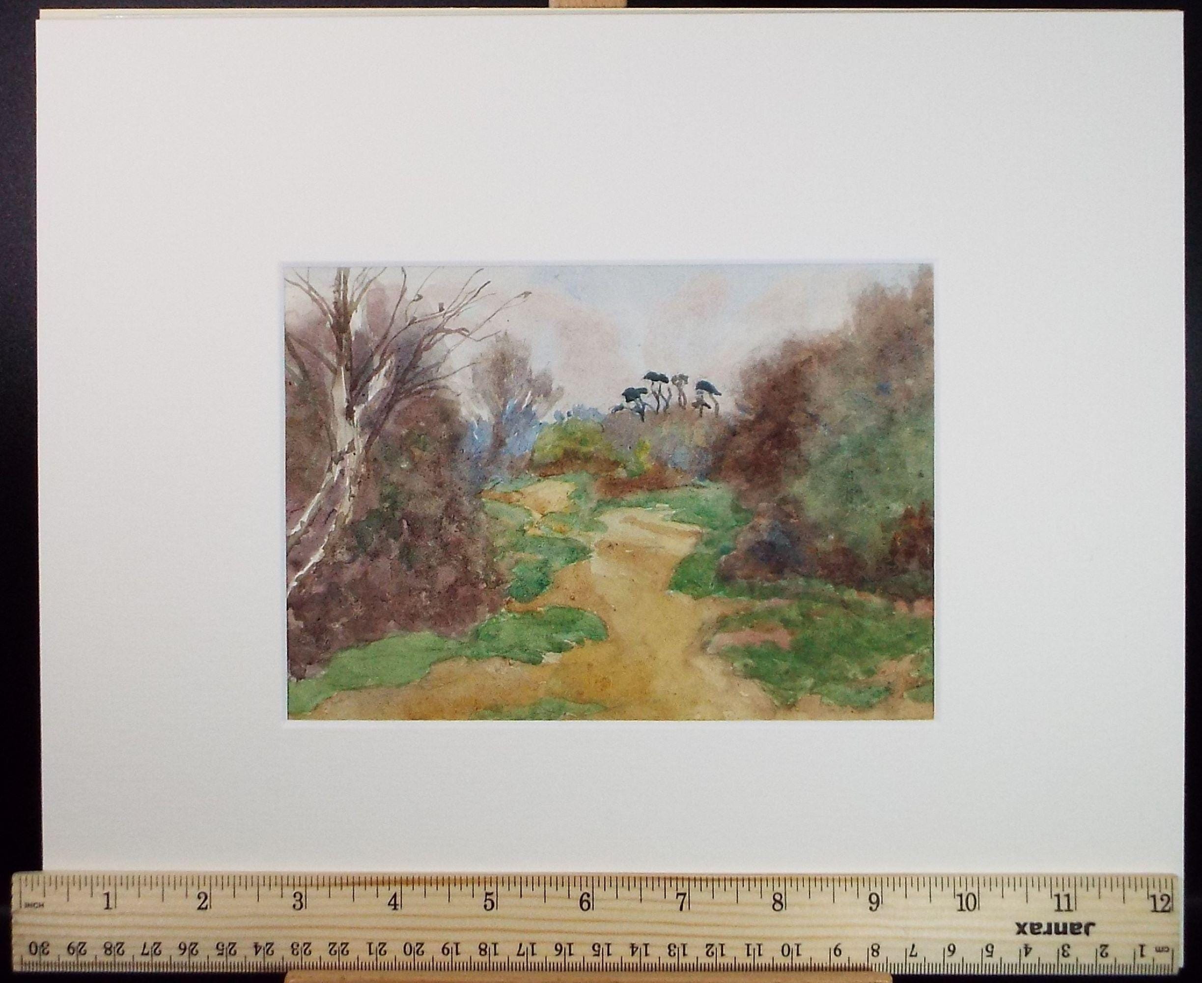 Original Watercolour, 'Hampstead Heath', Dated 1924, Unknown Artist