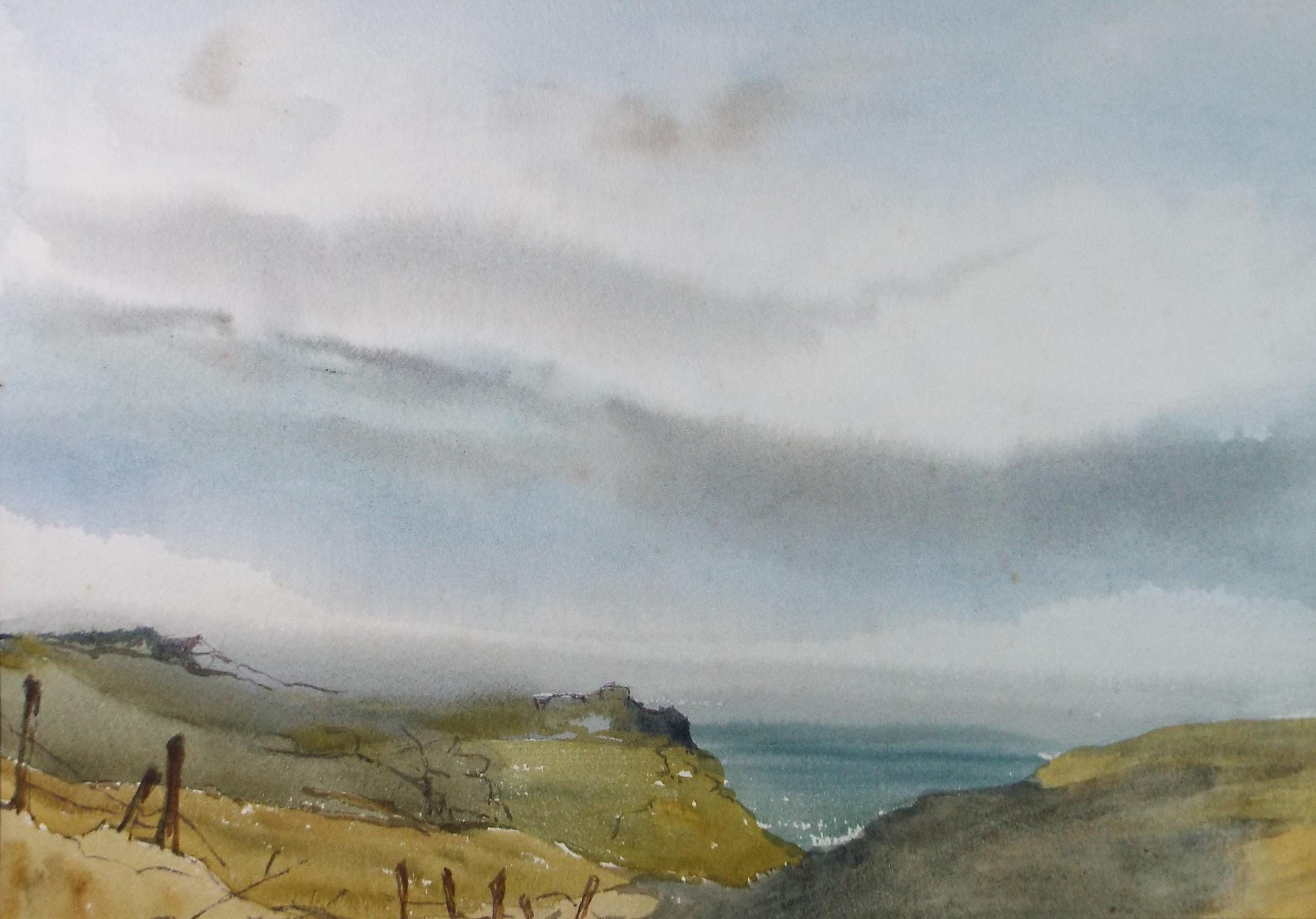 Original Watercolour, 'The Lizard', Gwen Rayner, c1970's