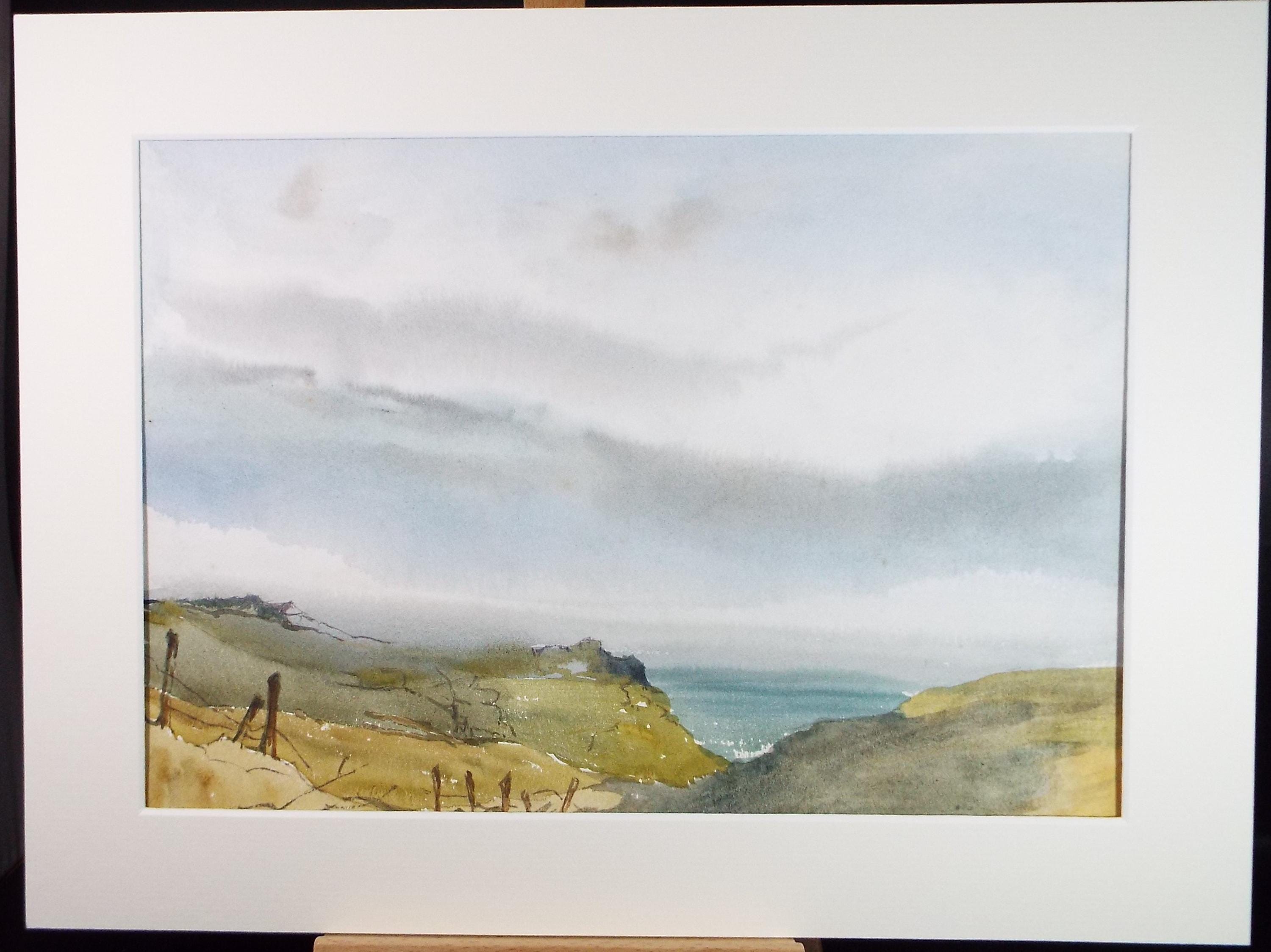 Original Watercolour, 'The Lizard', Gwen Rayner, c1970's