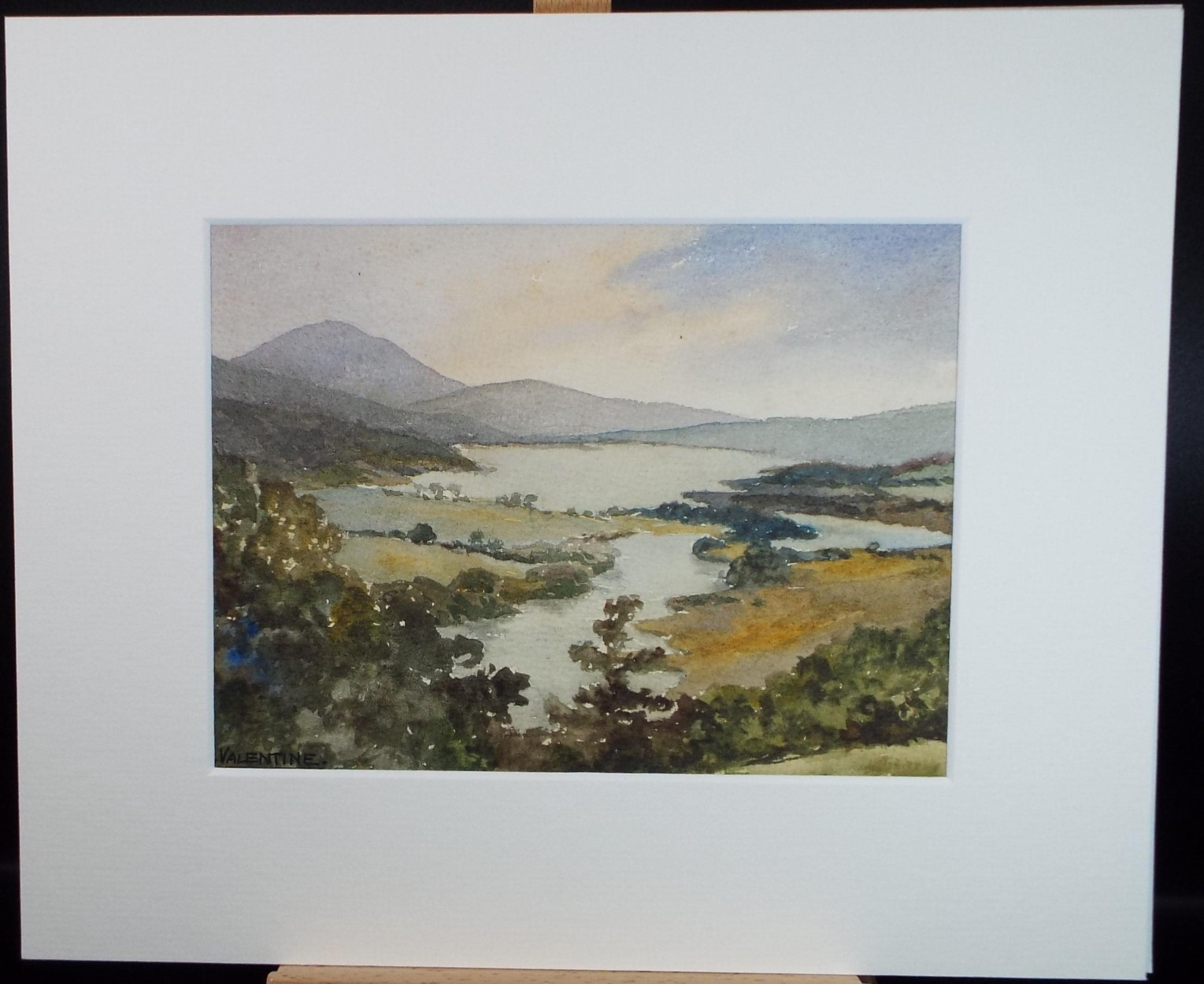Original Watercolour, 'Lakeland Landscape', Circa 1930's, J Valentine