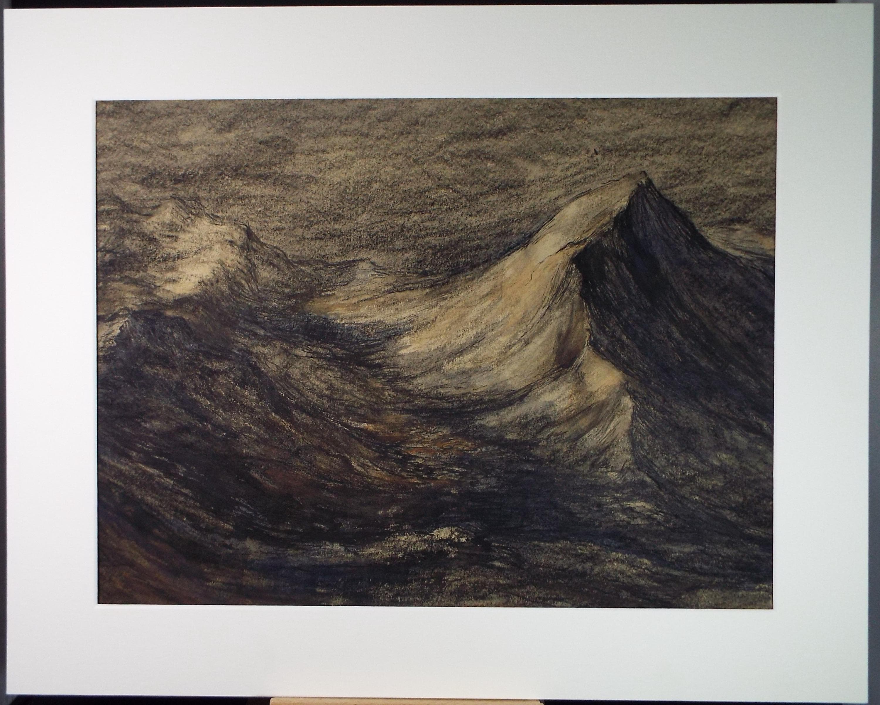 Original Pastel Drawing, 'Glacial Valley', Celia Fairfax, (1928-2024)