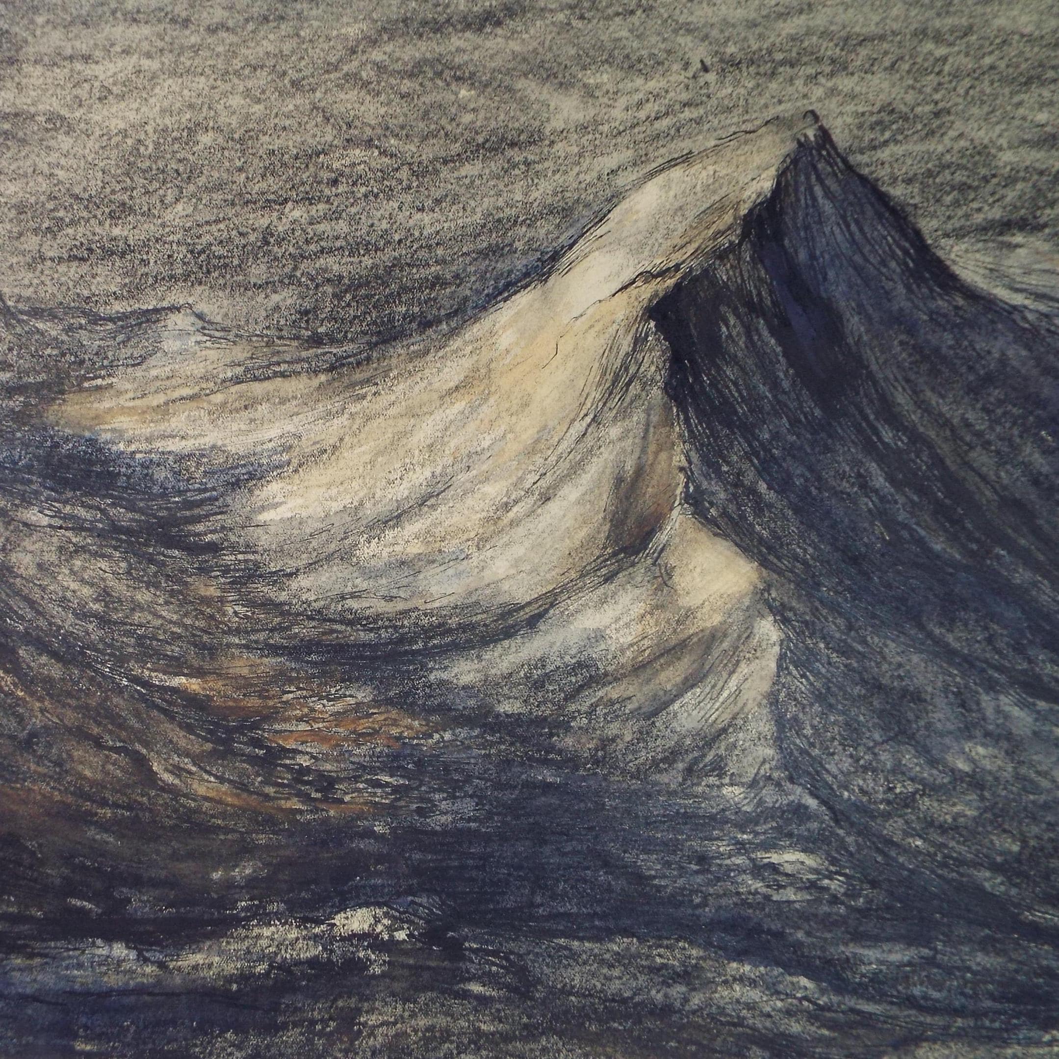 Original Pastel Drawing, 'Glacial Valley', Celia Fairfax, (1928-2024)