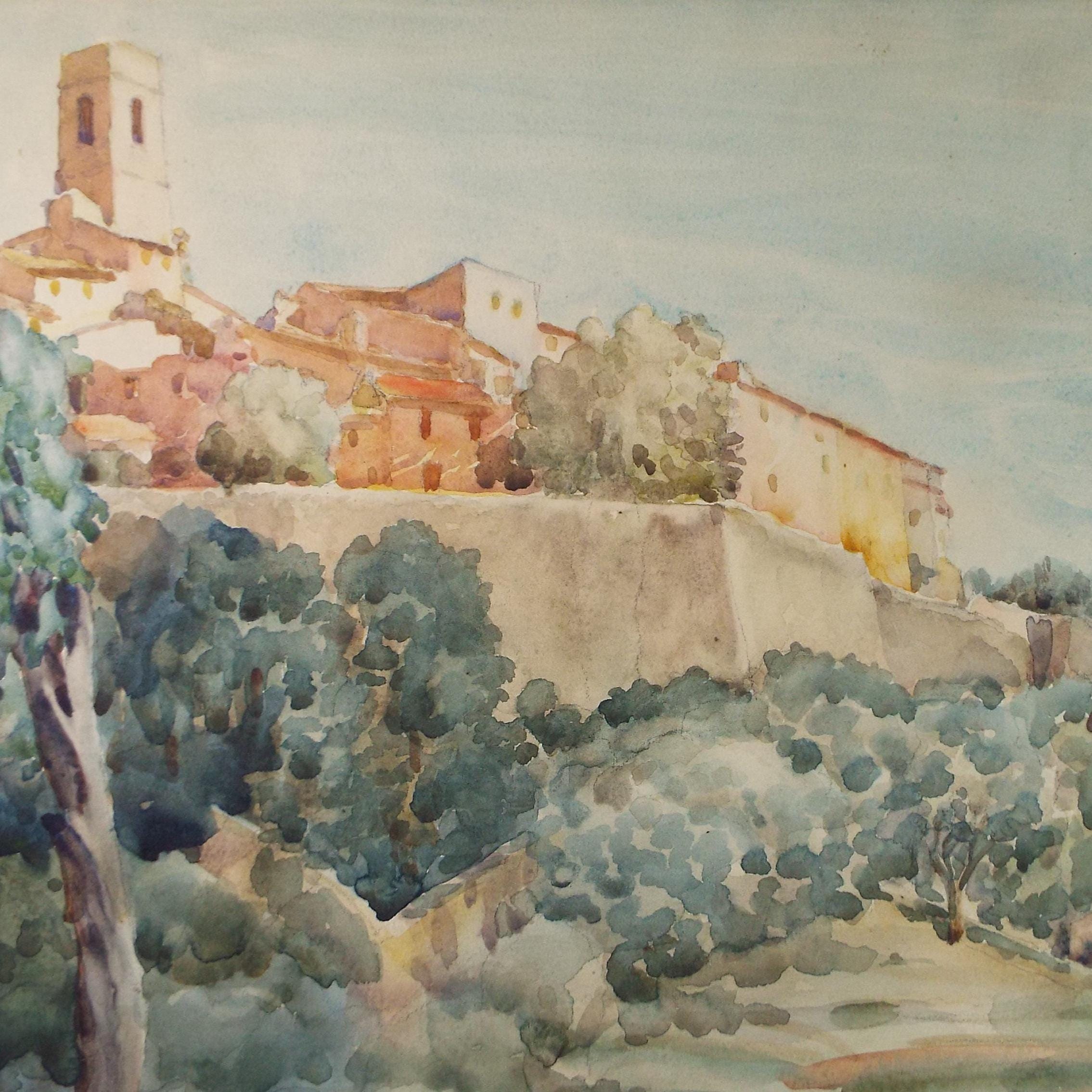 Original Watercolour, 'St. Paul',Unknown Artist, Dated 1937