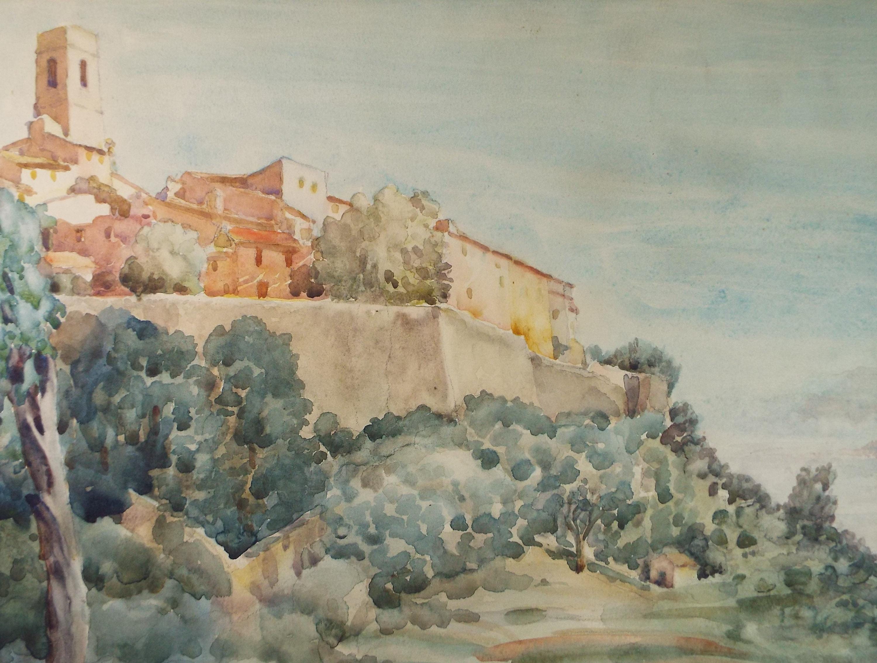 Original Watercolour, 'St. Paul',Unknown Artist, Dated 1937