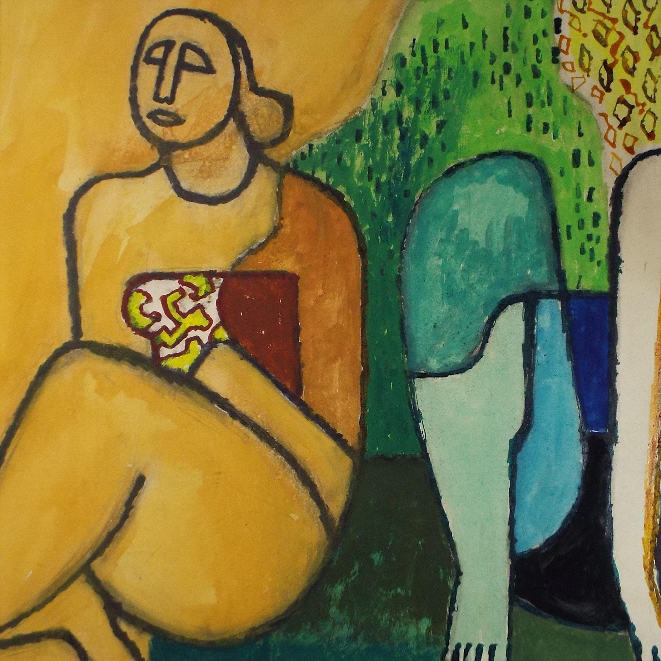 Original Gouache, 'Figure studies' , 20th Century French School, Circa 1970's