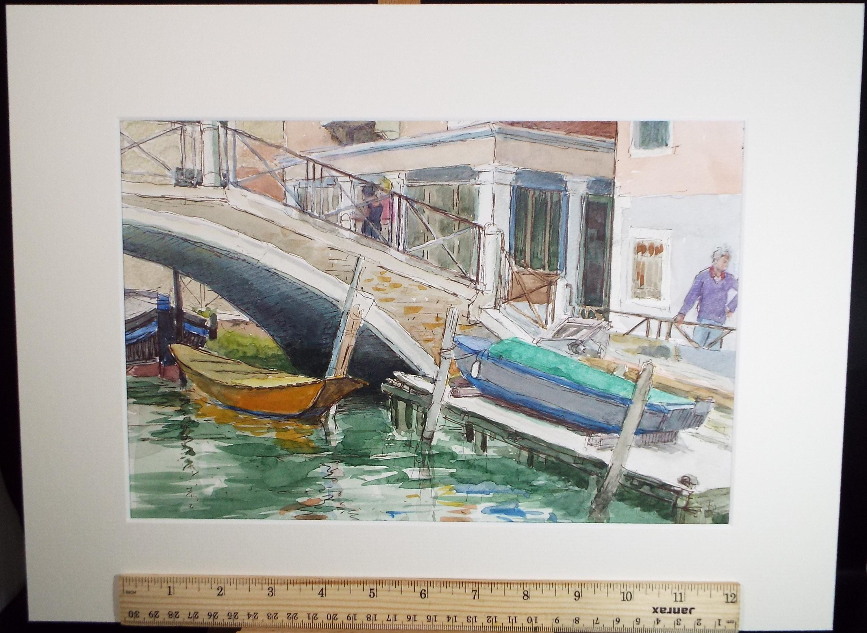 Original Watercolour, ' Venice', Circa 1990's, Pauline Plummer (b1933)