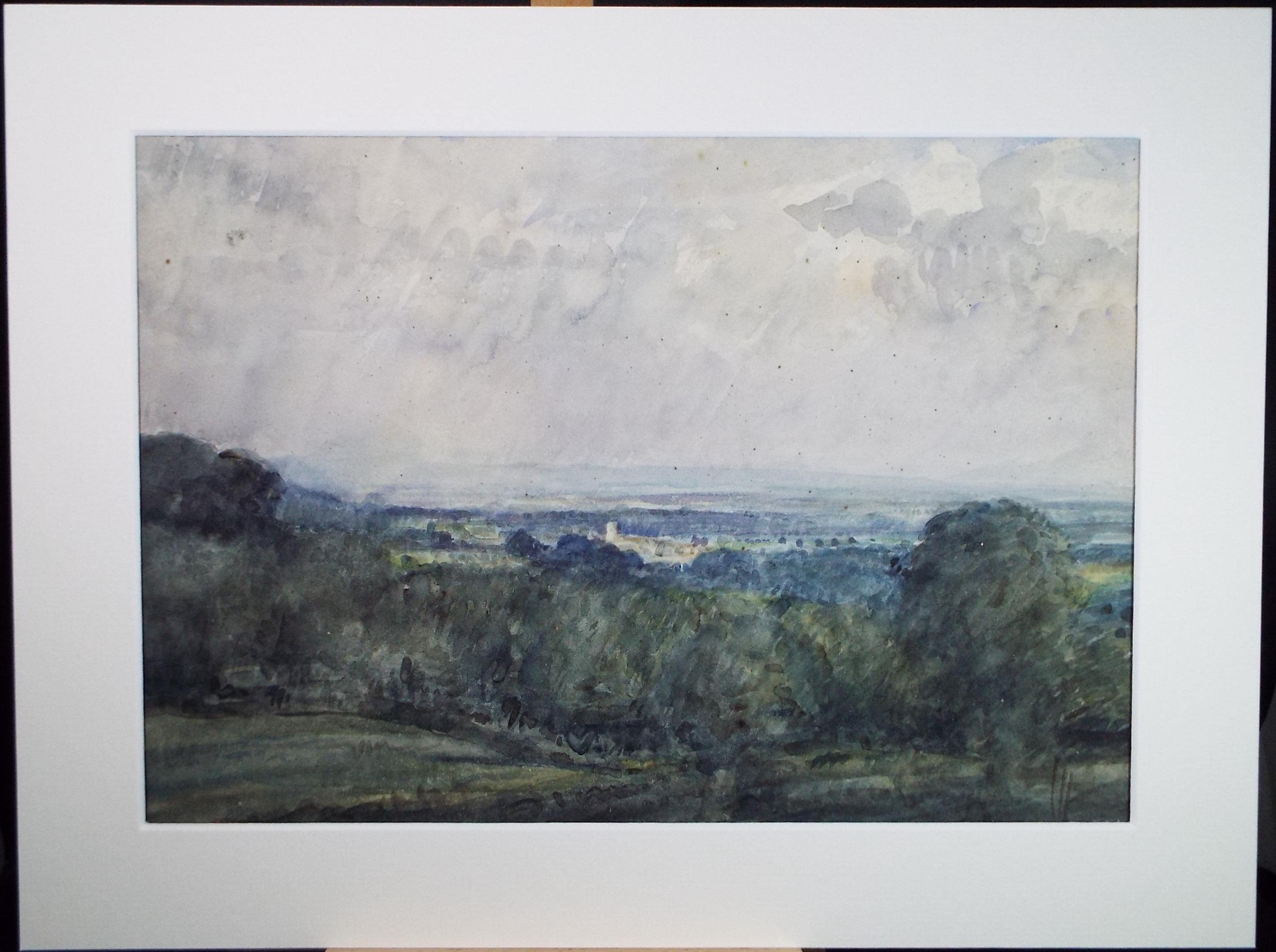 Watercolour, 'View from a hill', David Muirhead (1867-1930), circa 1910