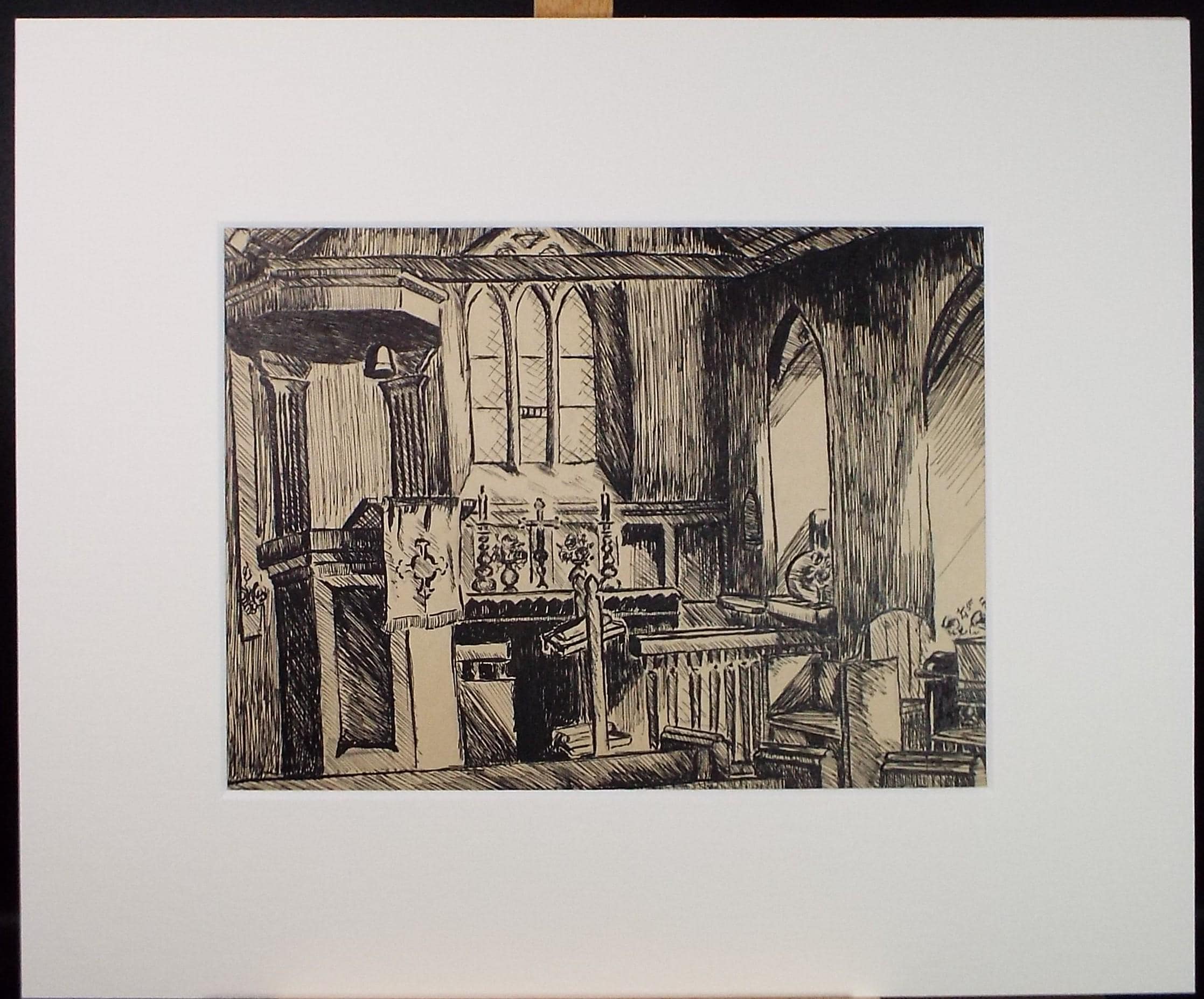 Original Pen & Ink, 'St Helen's Church, Brigsley', Circa 1920's, Artist unknown
