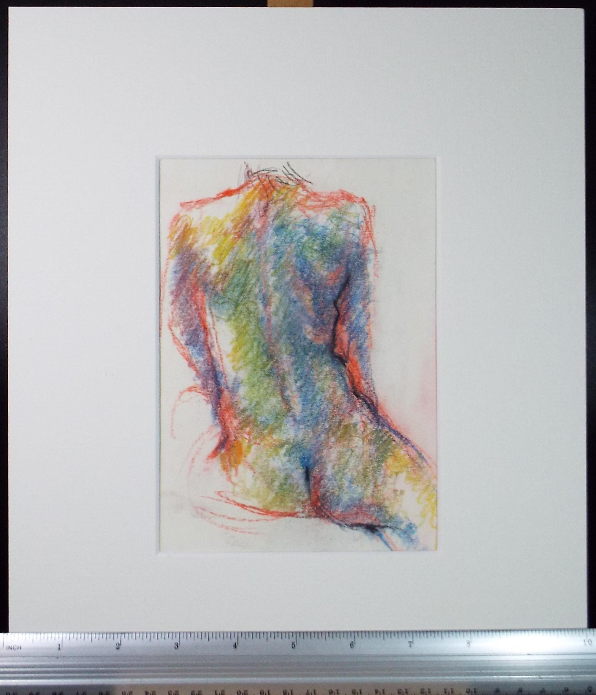 Original Pastel, 'Seated Nude', Graham Benton RBSA (1934-2022), circa 2004