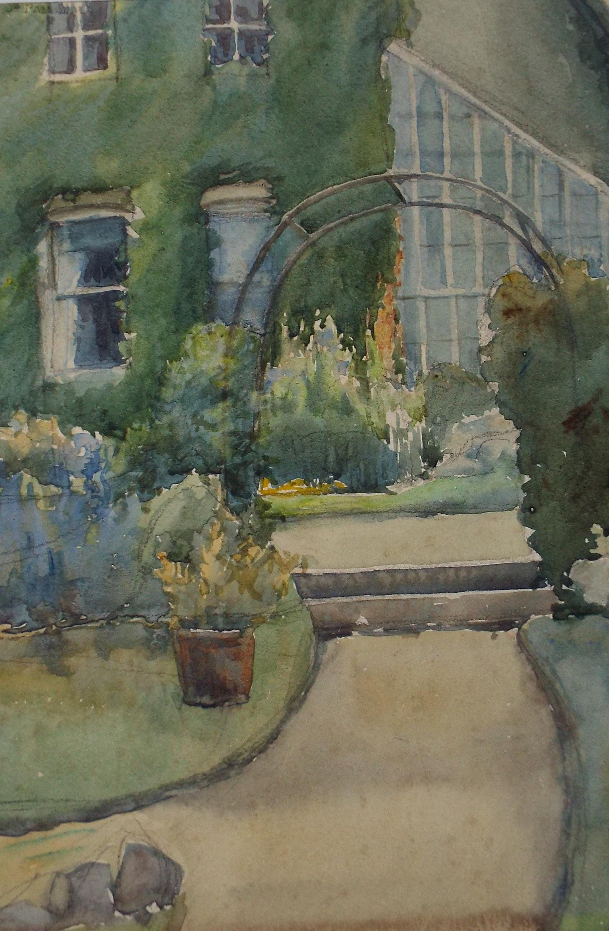 Original Watercolour, 'Garden Study', circa 1950's