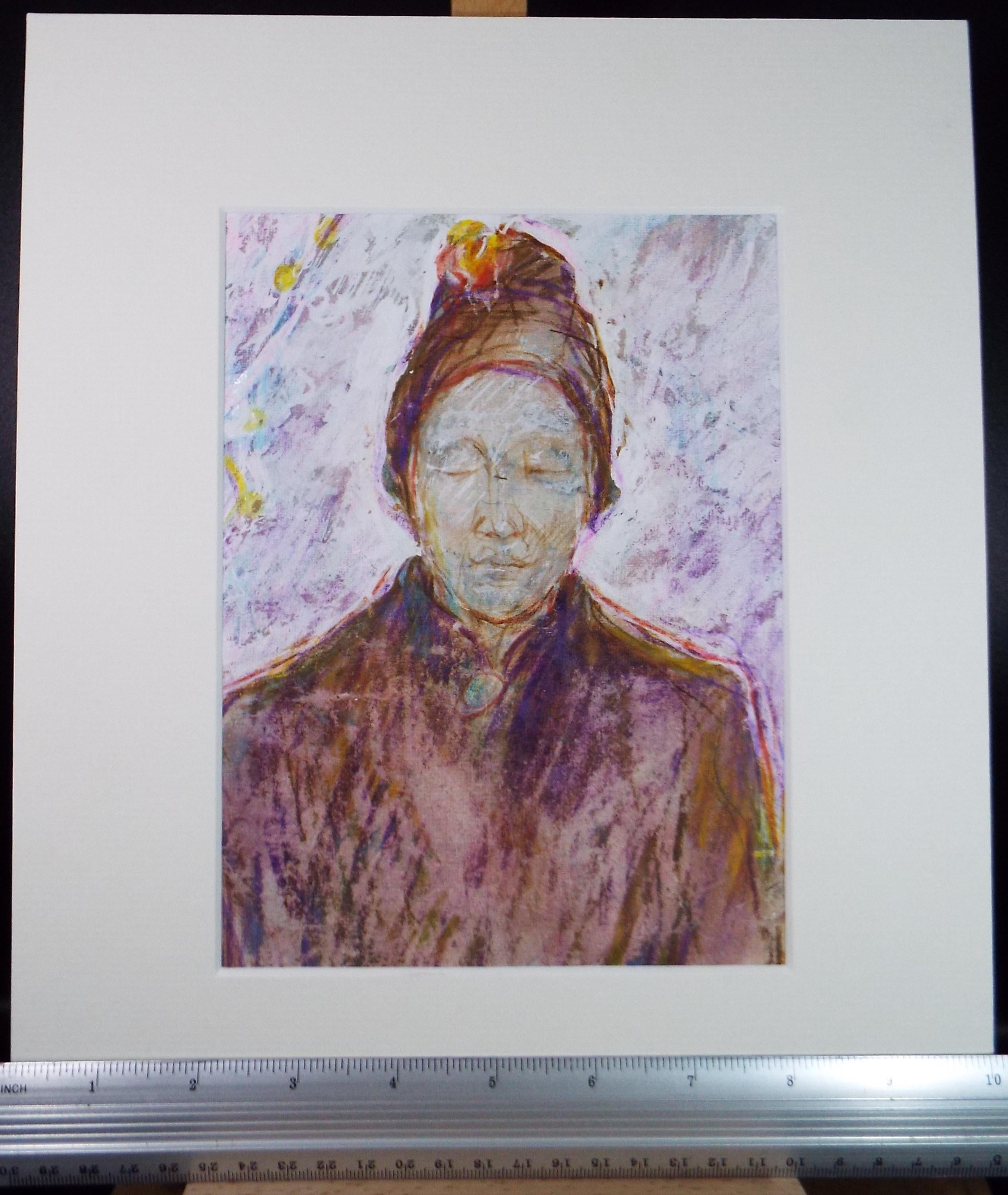 Original mixed media,'Man in a Turban', circa 1990's, John Gilbey Bowles (1929-2011)