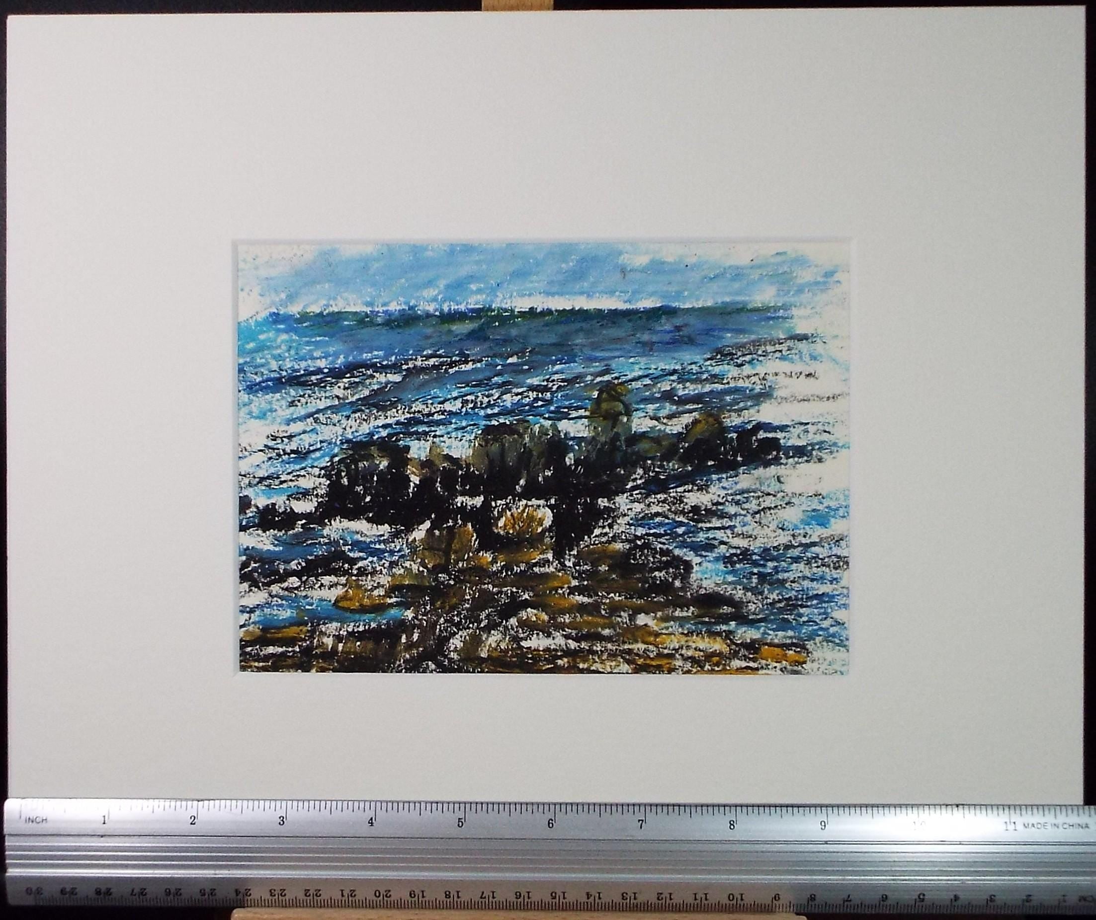 Original Pastel, 'Rocky Coast', Graham Benton RBSA (1934-2022), Dated 2004