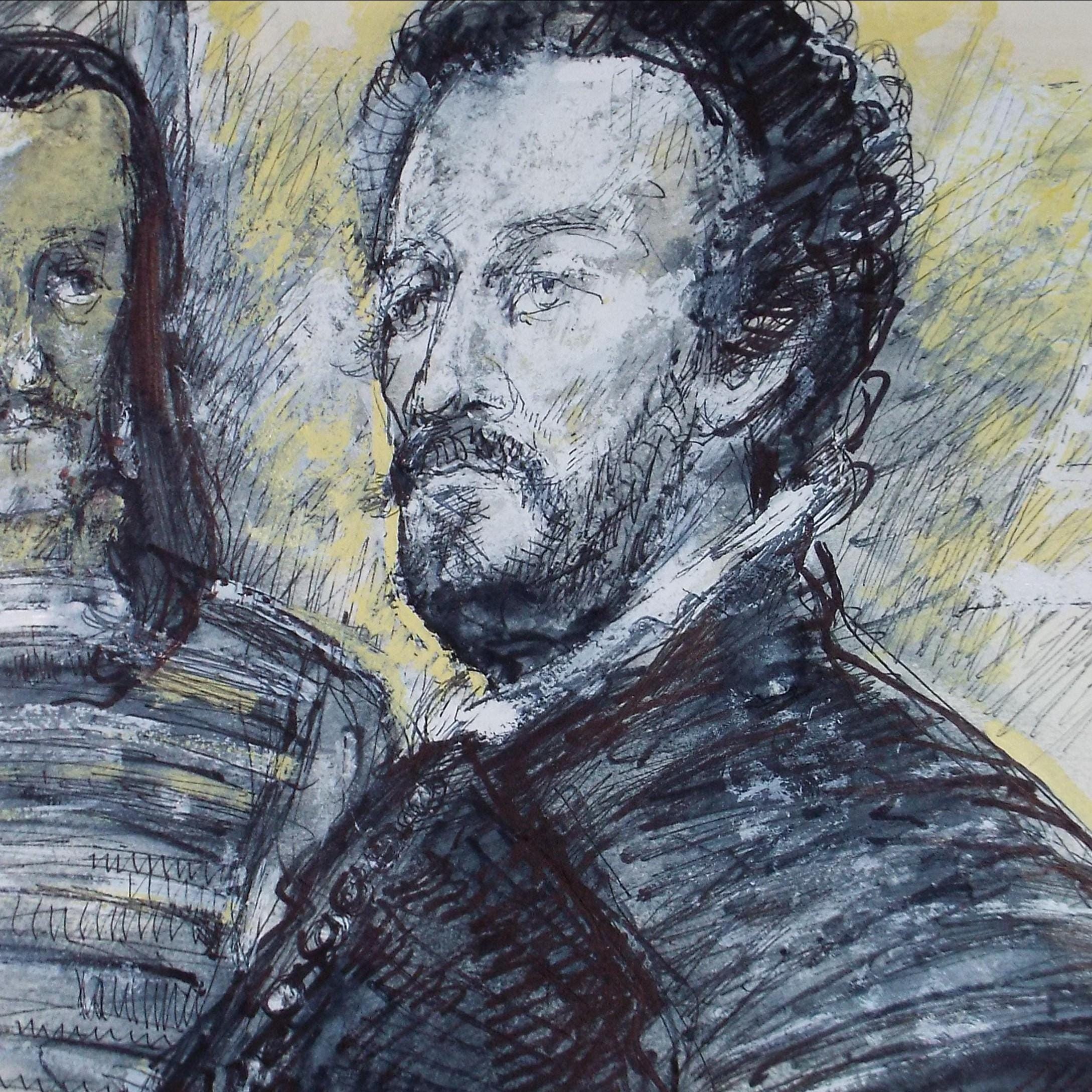 Original Mixed Media, 'Don Quixote', John Gilbey Bowles (1929-2011), Circa 1990's