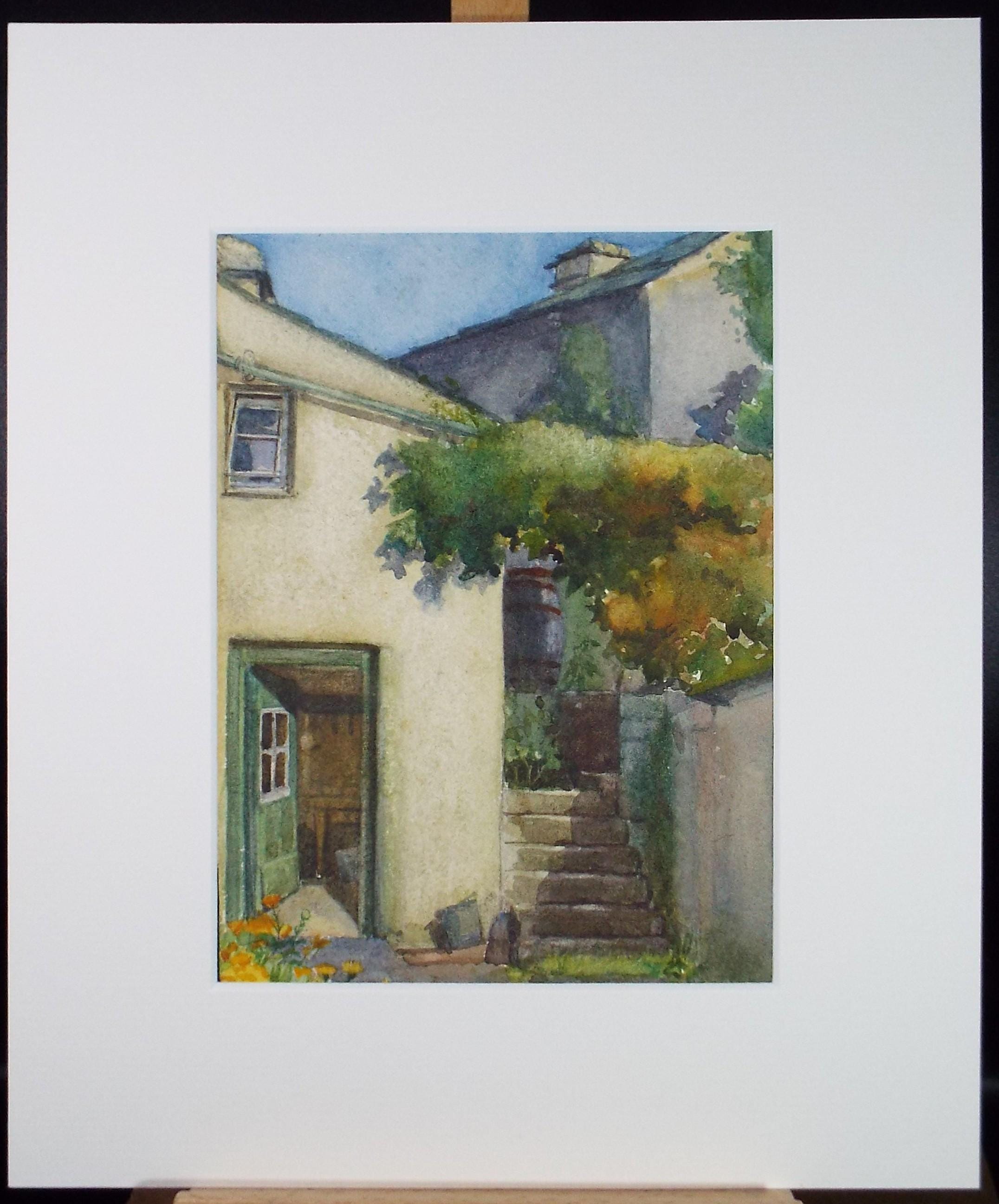 Original Watercolour, 'Keller Cottage, Sandside', L Selby, Dated 1915