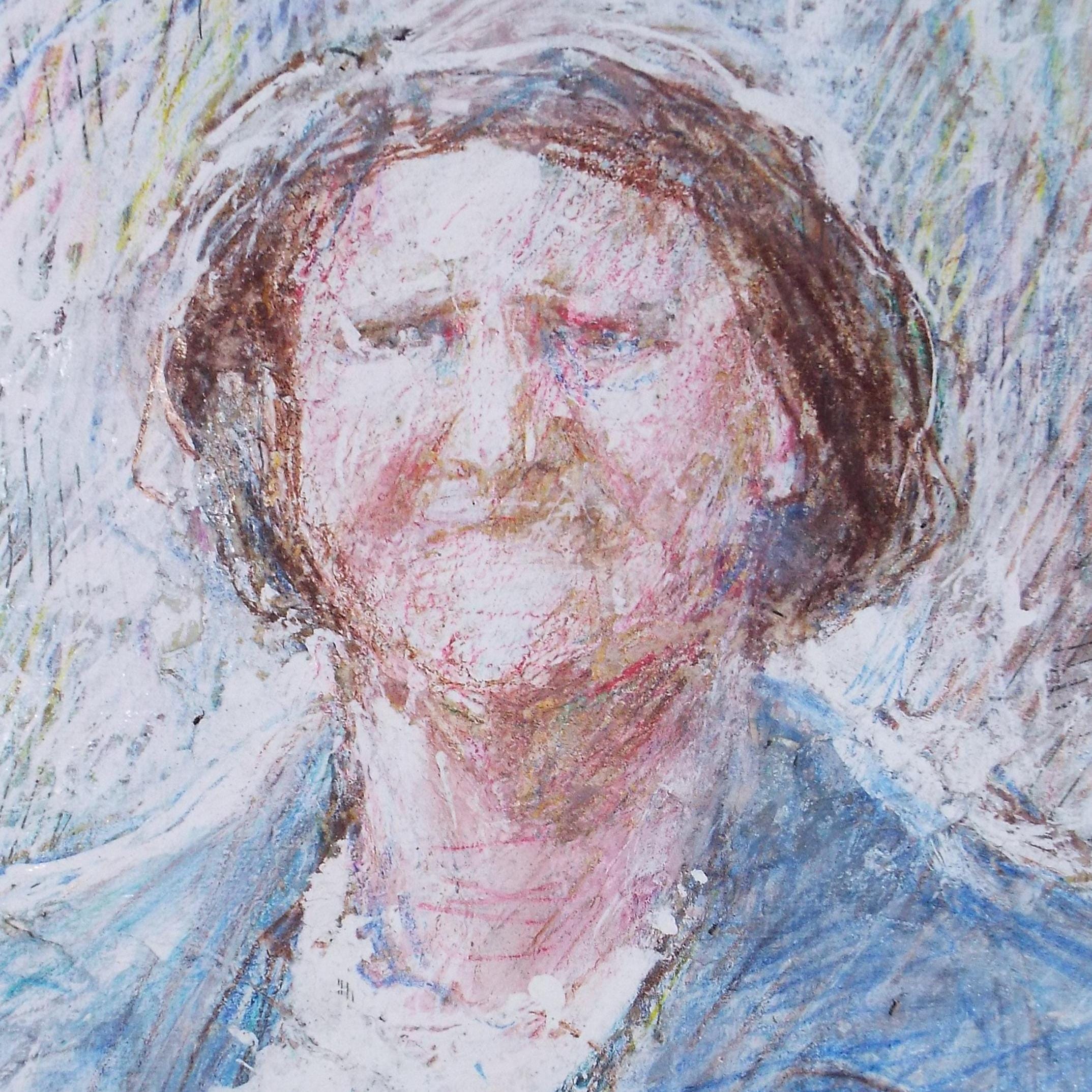 Original mixed media,'Portrait of a Woman', circa 1990's, John Gilbey Bowles (1929-2011)