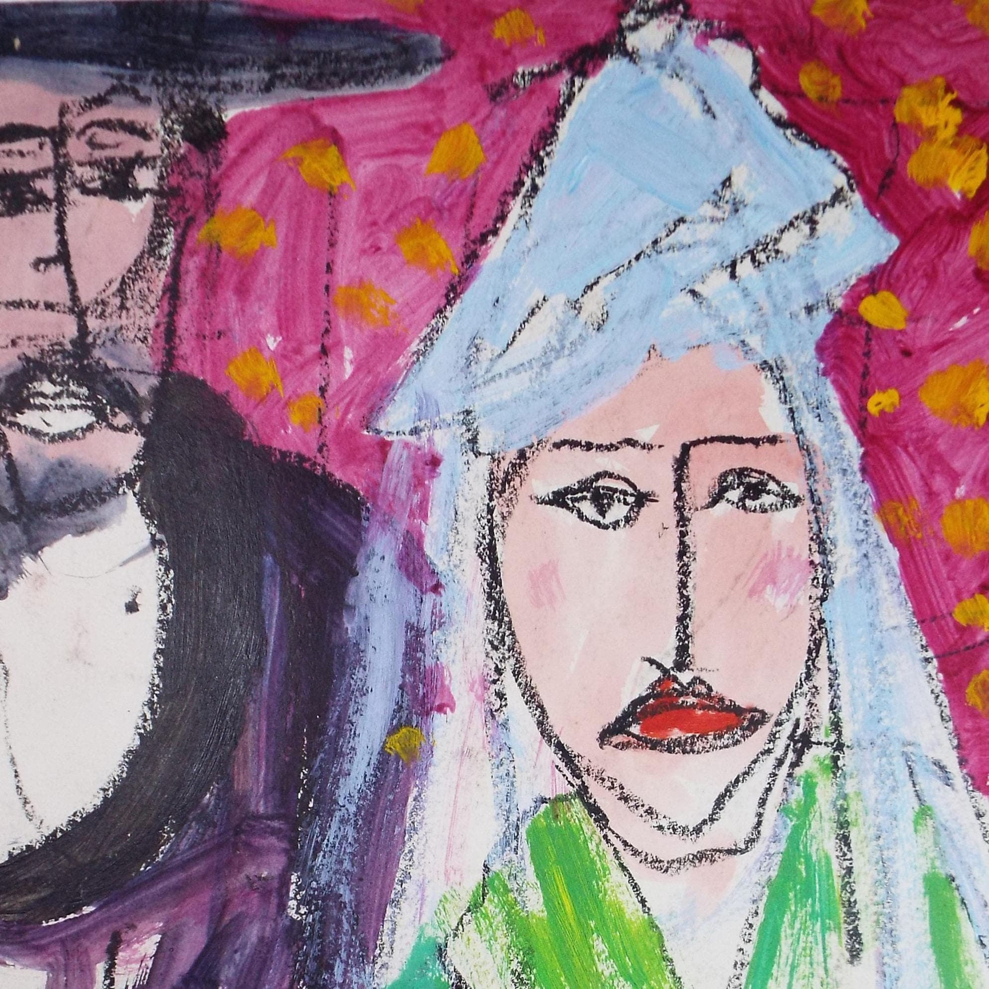 Original Watercolour and Pastel,' Bride & Groom', Circa 1990's, Barbara Karn (b1949)