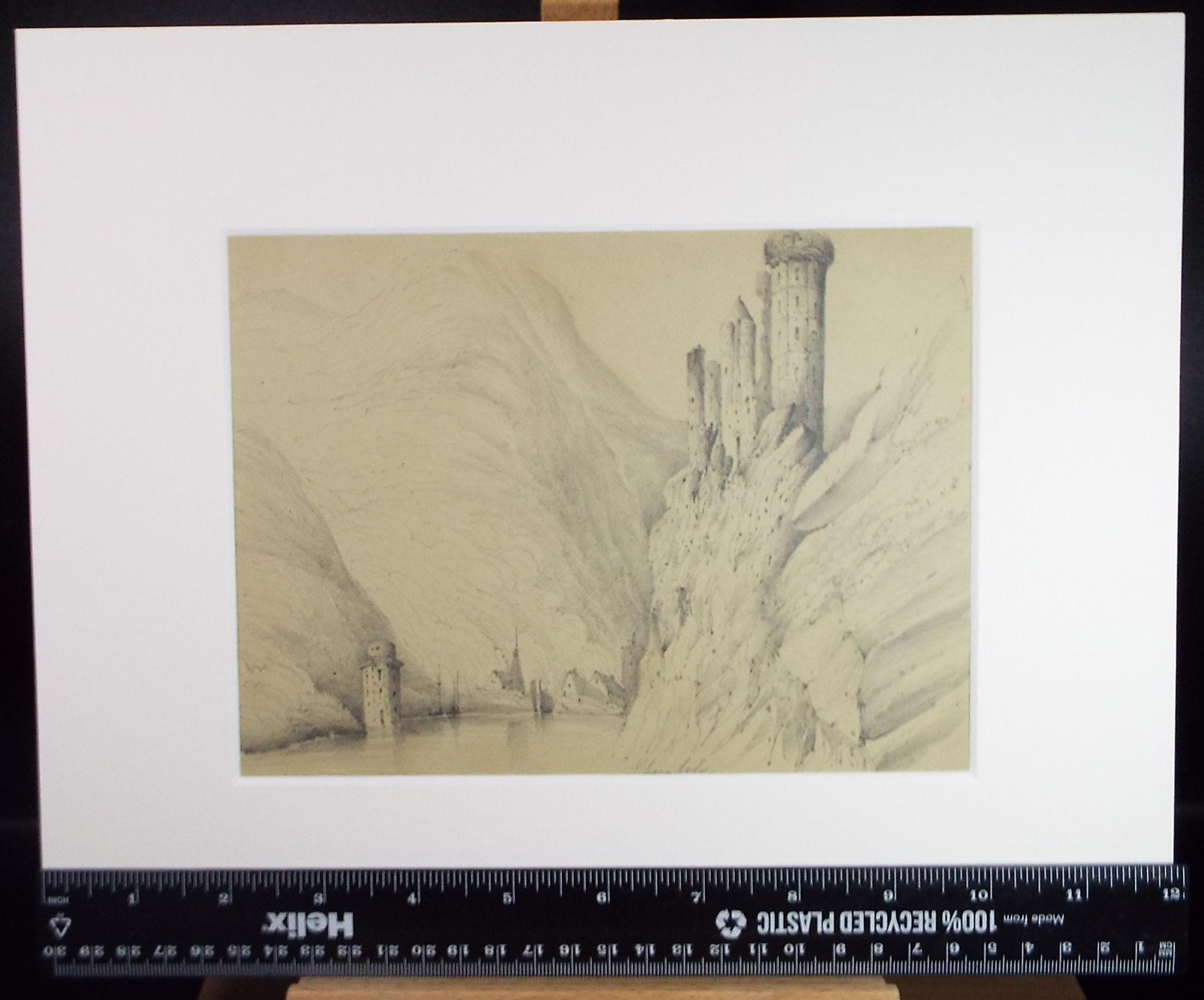 Pencil Drawing,'Scheinfeld', Mid 19th Century, Unknown Artist