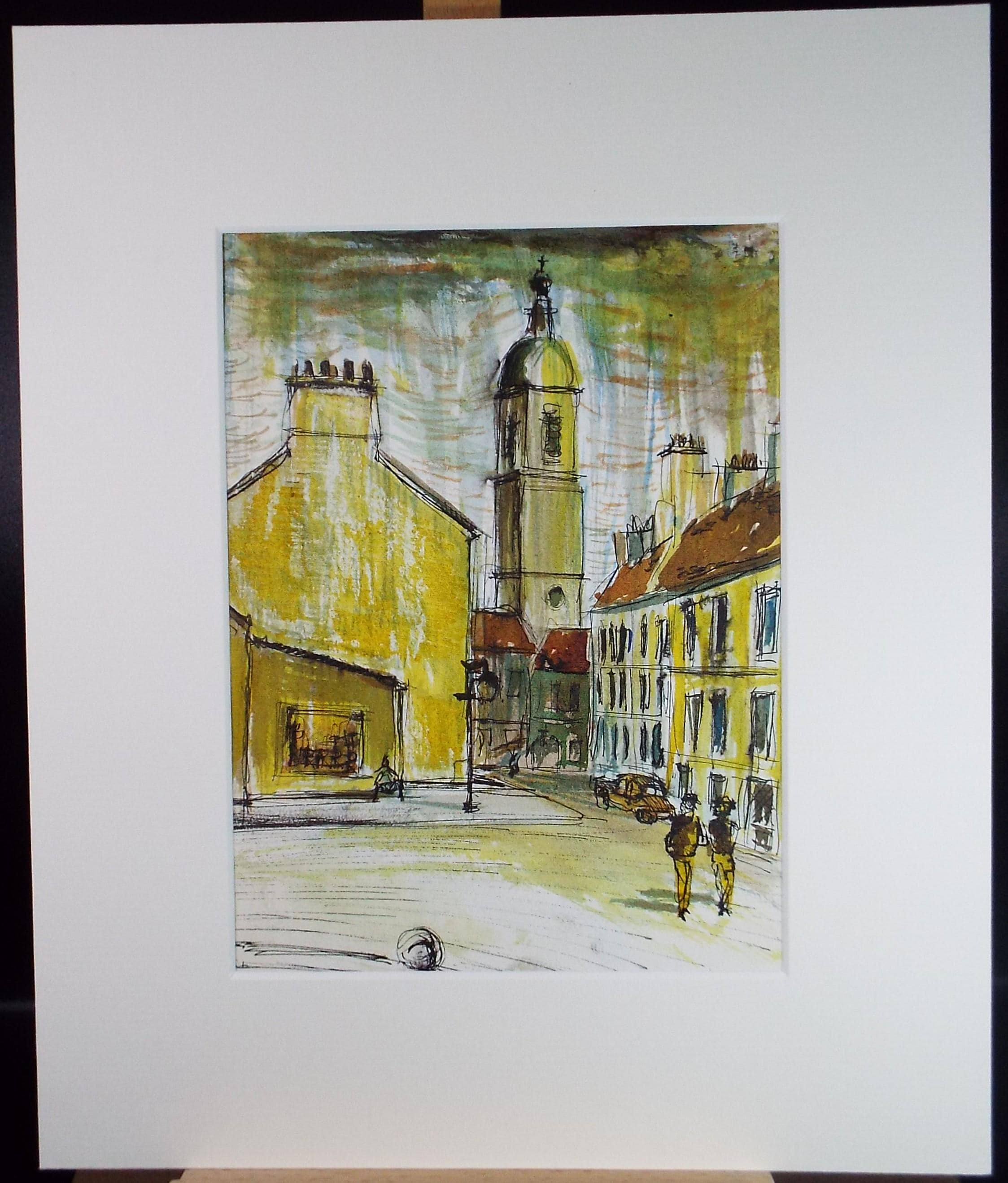 Original Watercolour, 'Street Scene', James Knight, circa 1980's