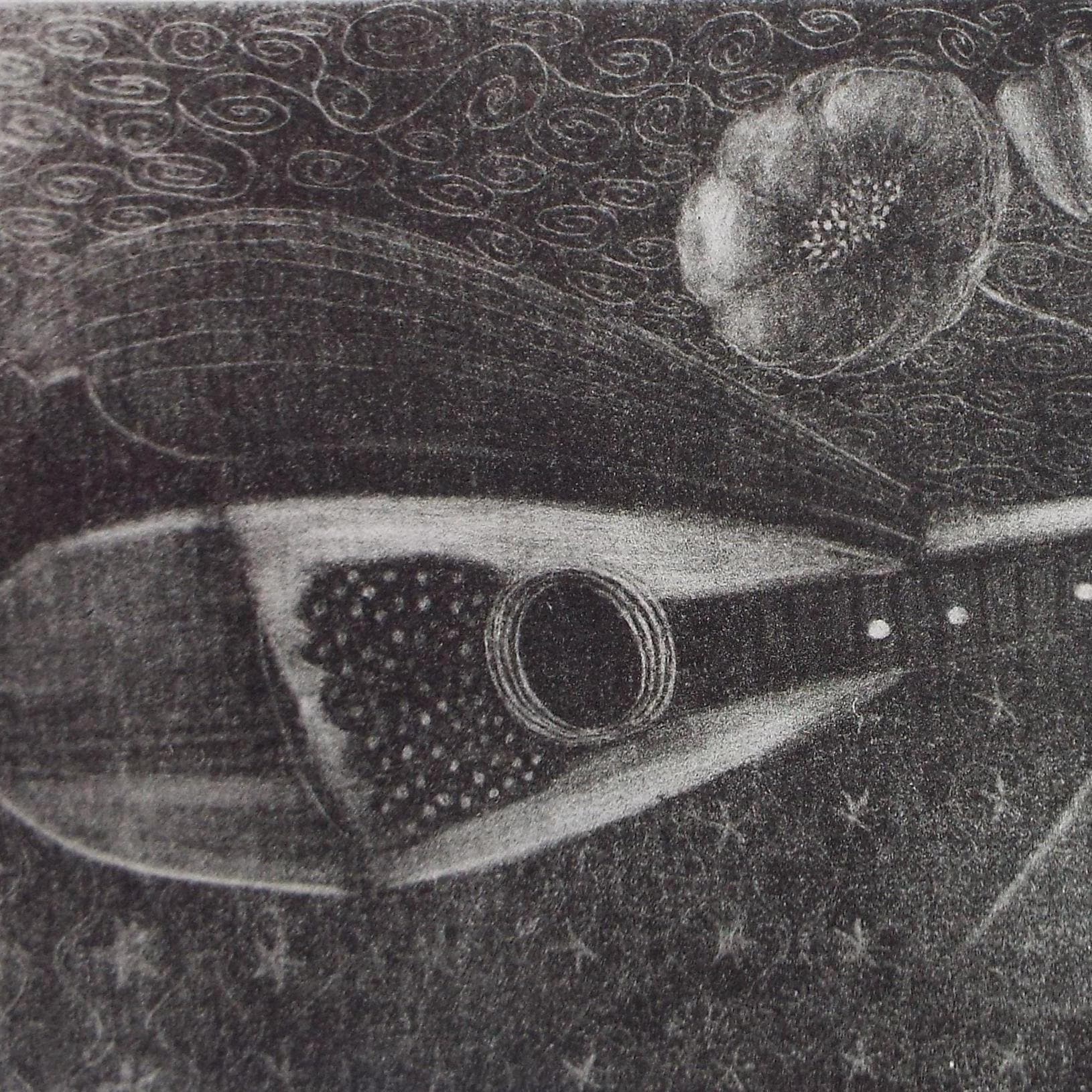 Soft Ground Etching 'Mandolin', Gillian Whaite (1934-2012)