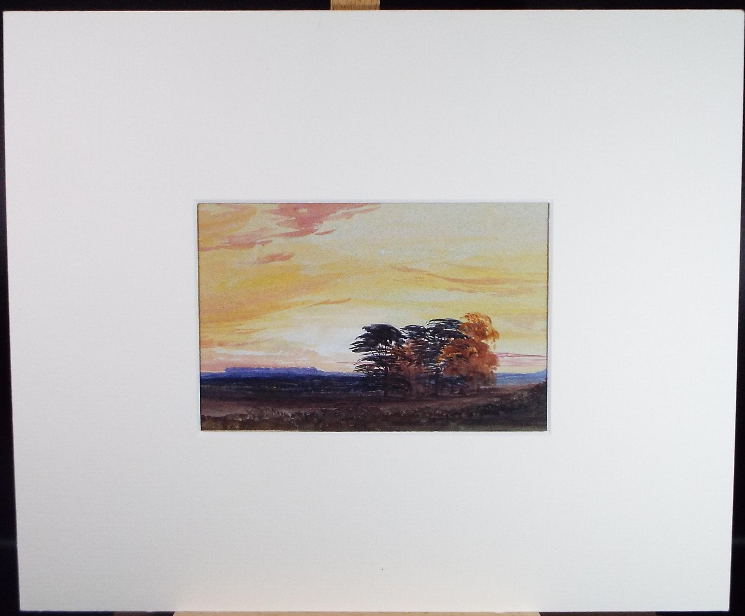 Original Watercolour, 'Broughton', Dated 1868, Artist Unknown