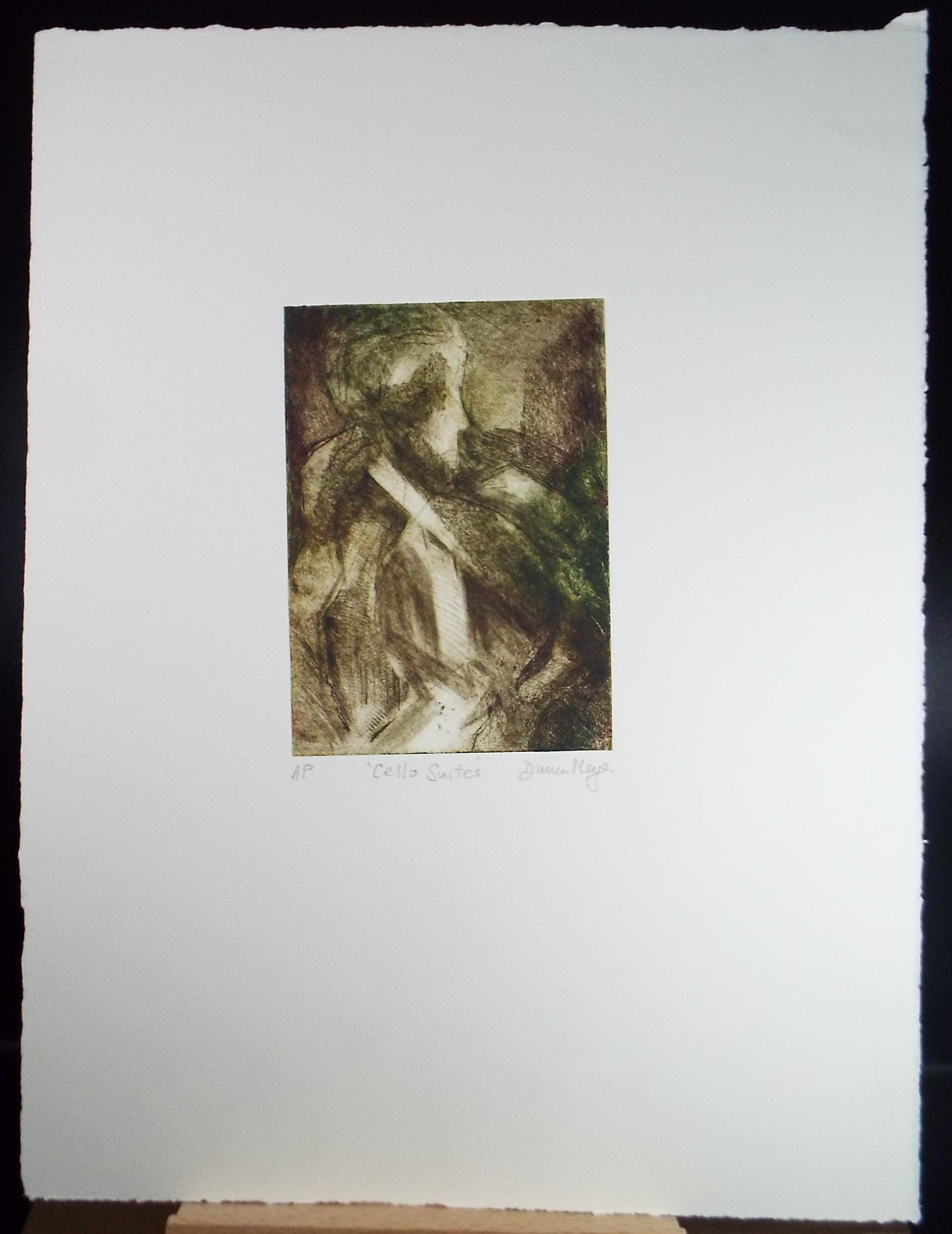 Limited Edition Etching 'Cello Suites', Elizabeth Duncan Meyer (b1942), signed and numbered