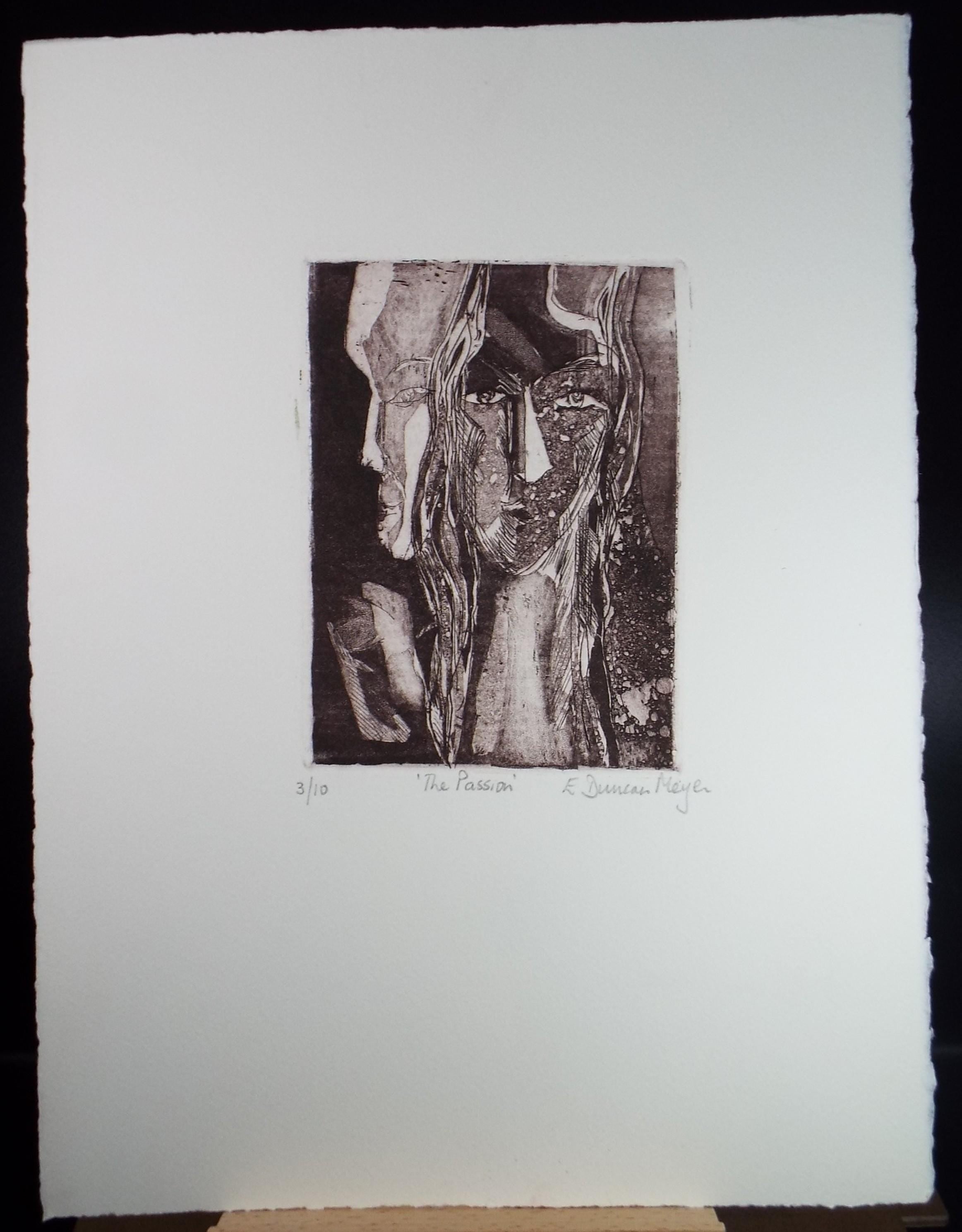 Limited Edition Etching 'The Passion', Elizabeth Duncan Meyer (b1942), signed and numbered