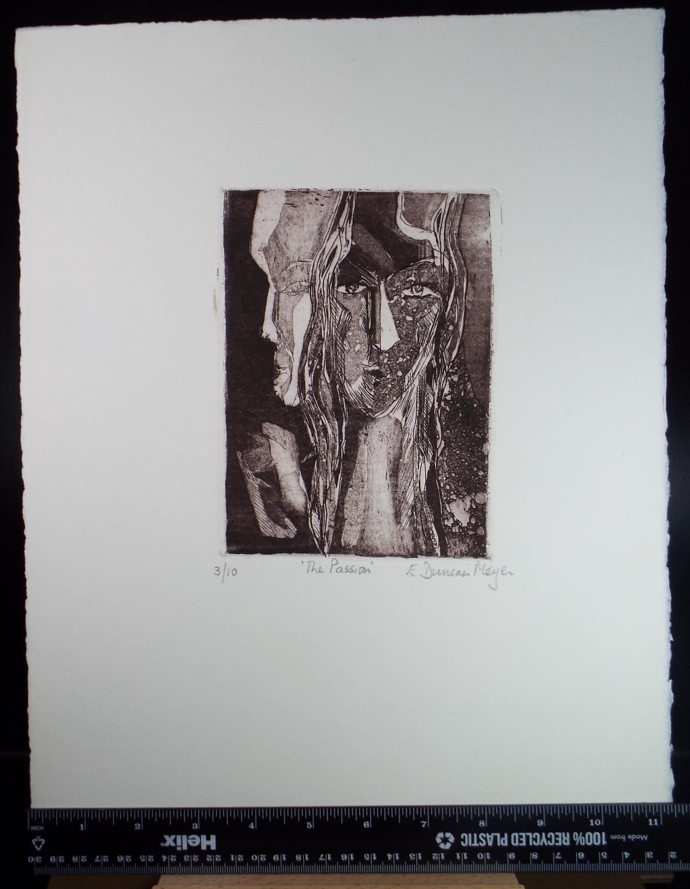 Limited Edition Etching 'The Passion', Elizabeth Duncan Meyer (b1942), signed and numbered