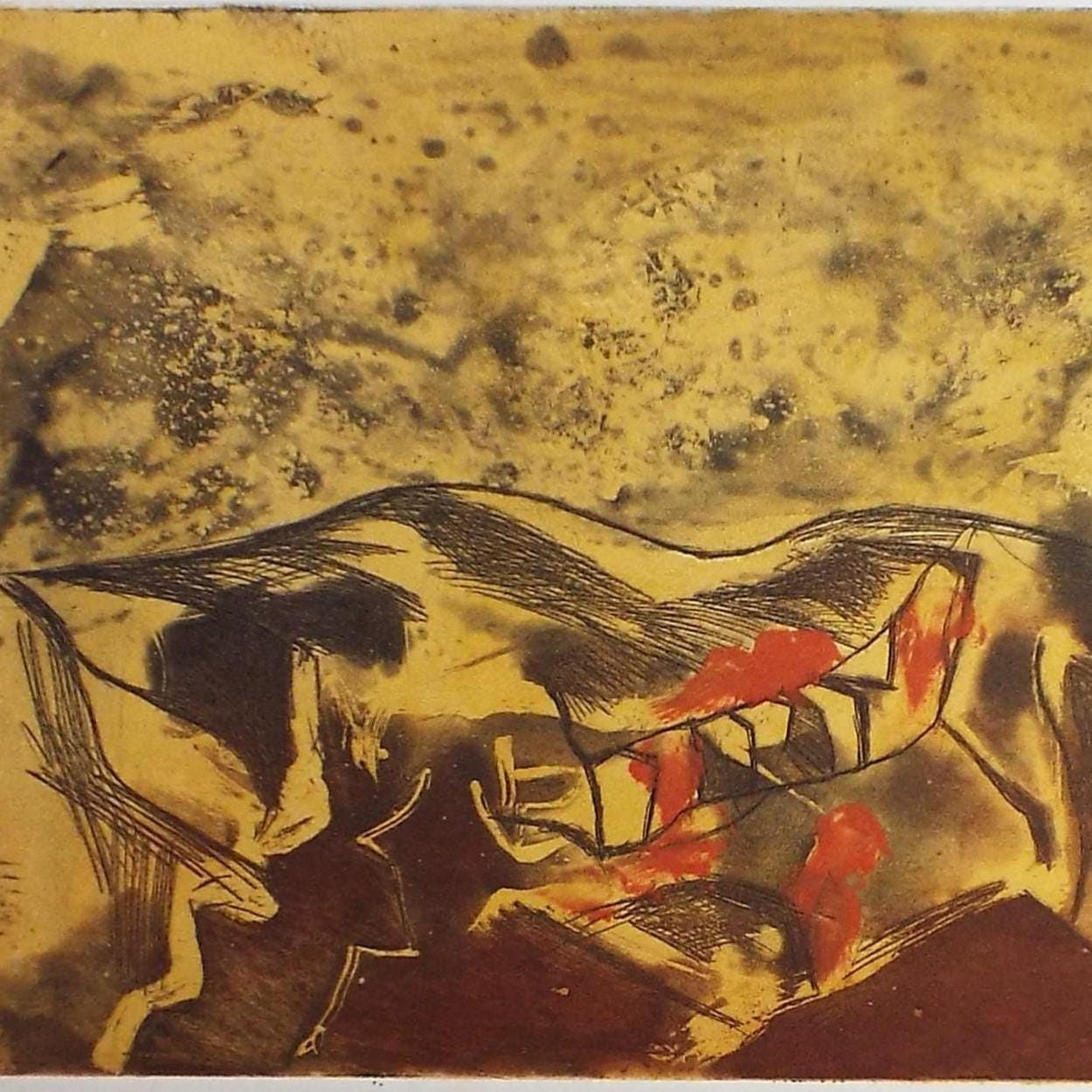 Limited Edition Etching 'Coptic Fort', Elizabeth Duncan Meyer (b1942), signed and numbered