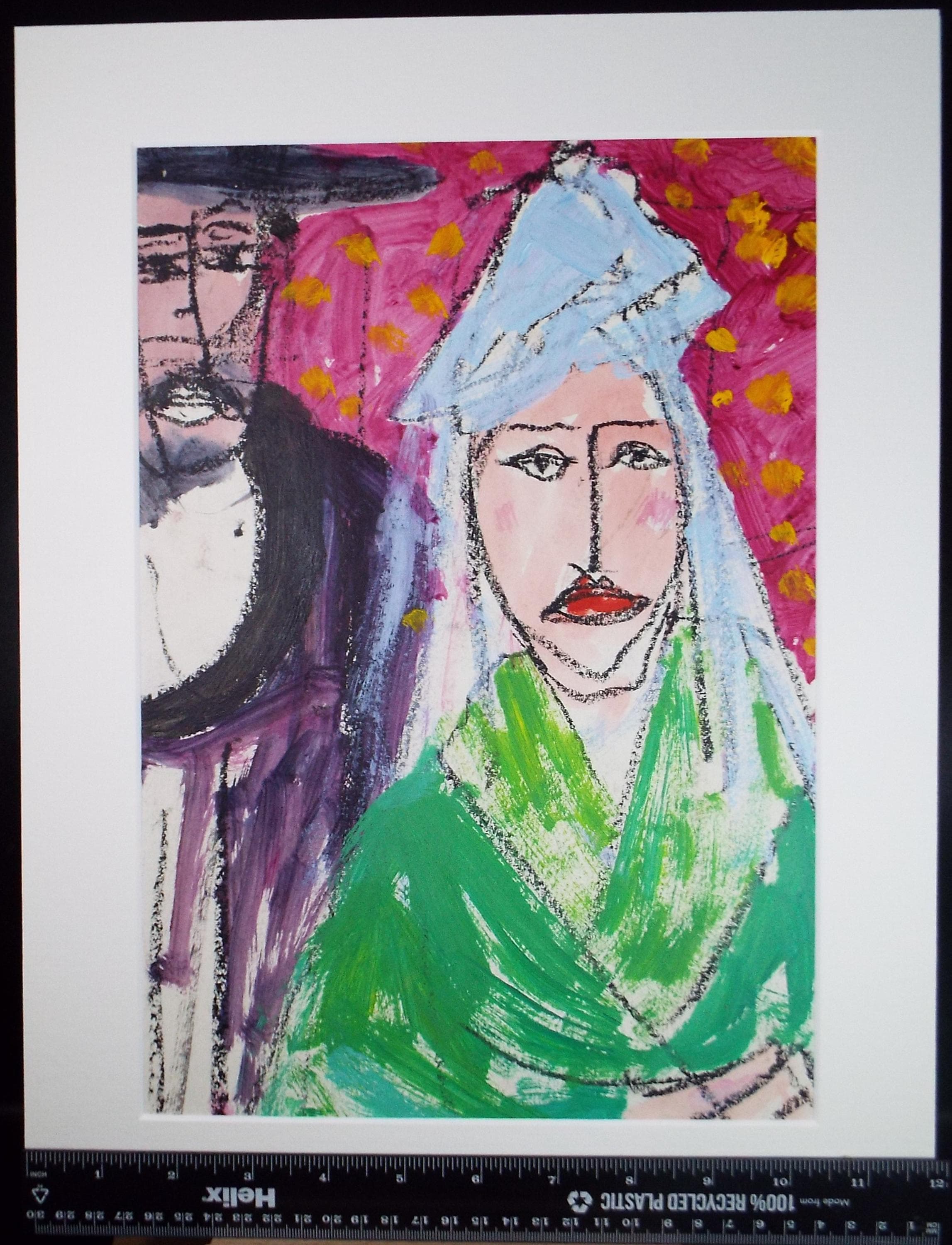 Original Watercolour and Pastel,' Bride & Groom', Circa 1990's, Barbara Karn (b1949)
