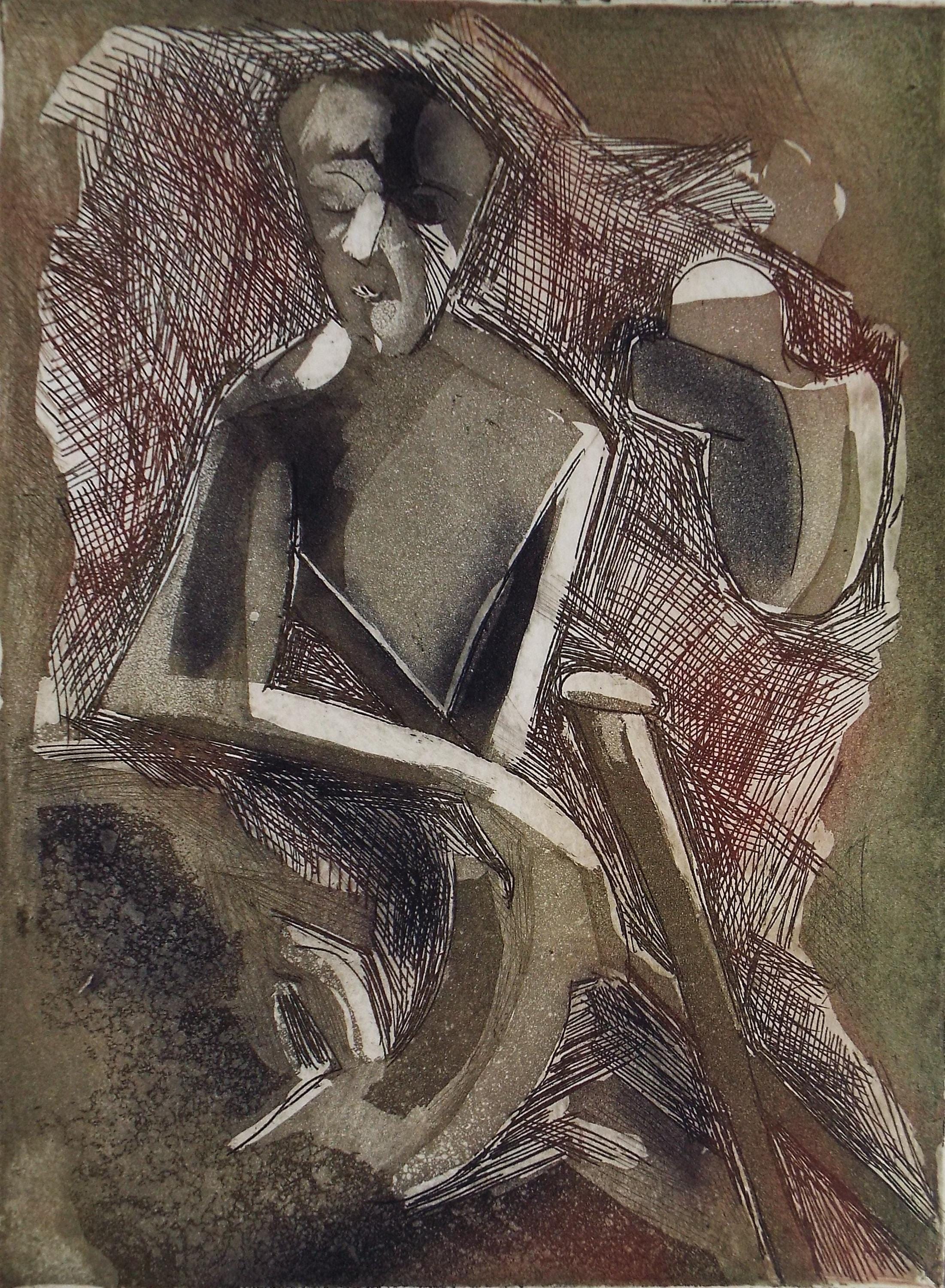 Limited Edition Etching 'PROMS 2000', Elizabeth Duncan Meyer (b1942), signed and numbered