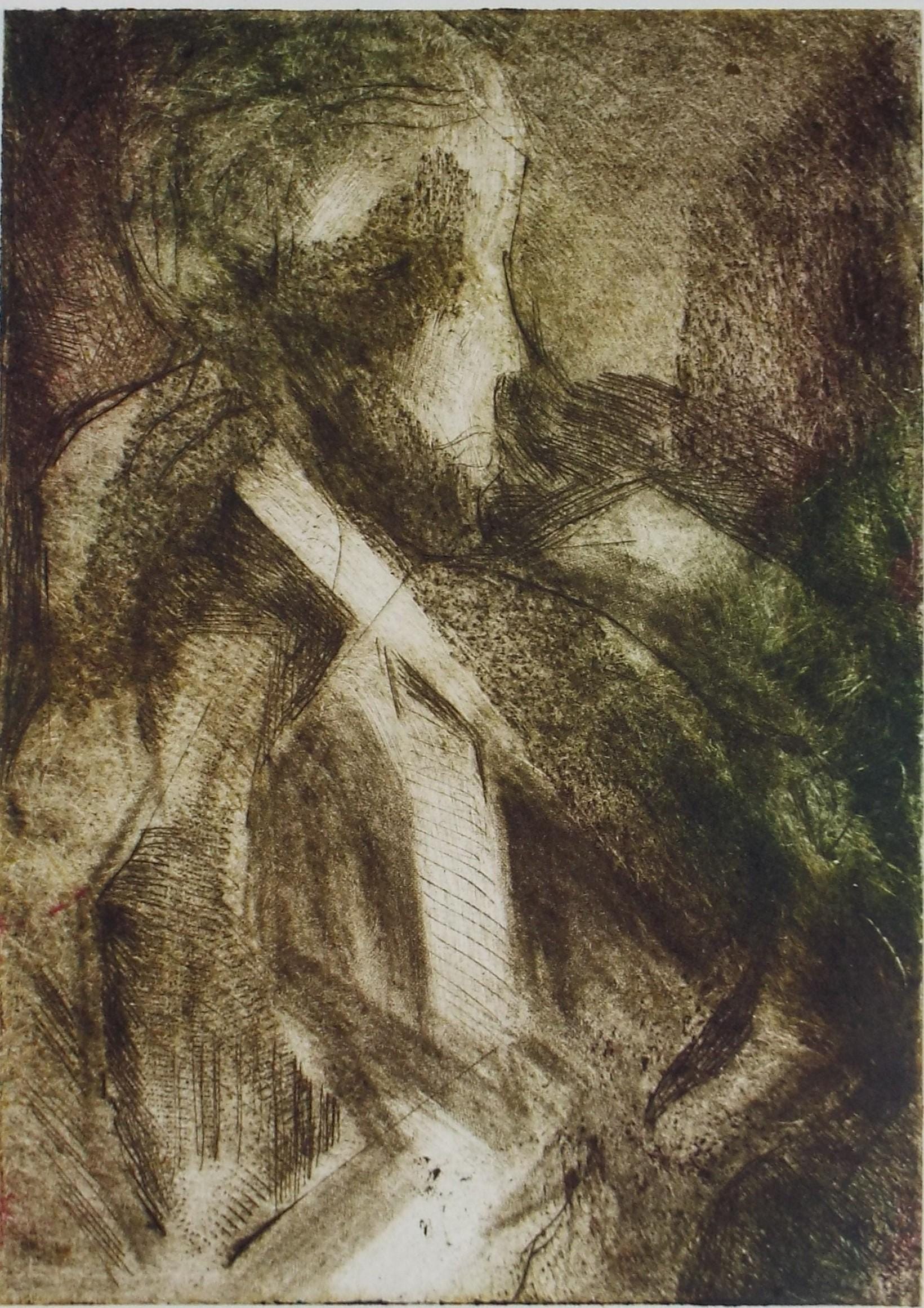 Limited Edition Etching 'Cello Suites', Elizabeth Duncan Meyer (b1942), signed and numbered