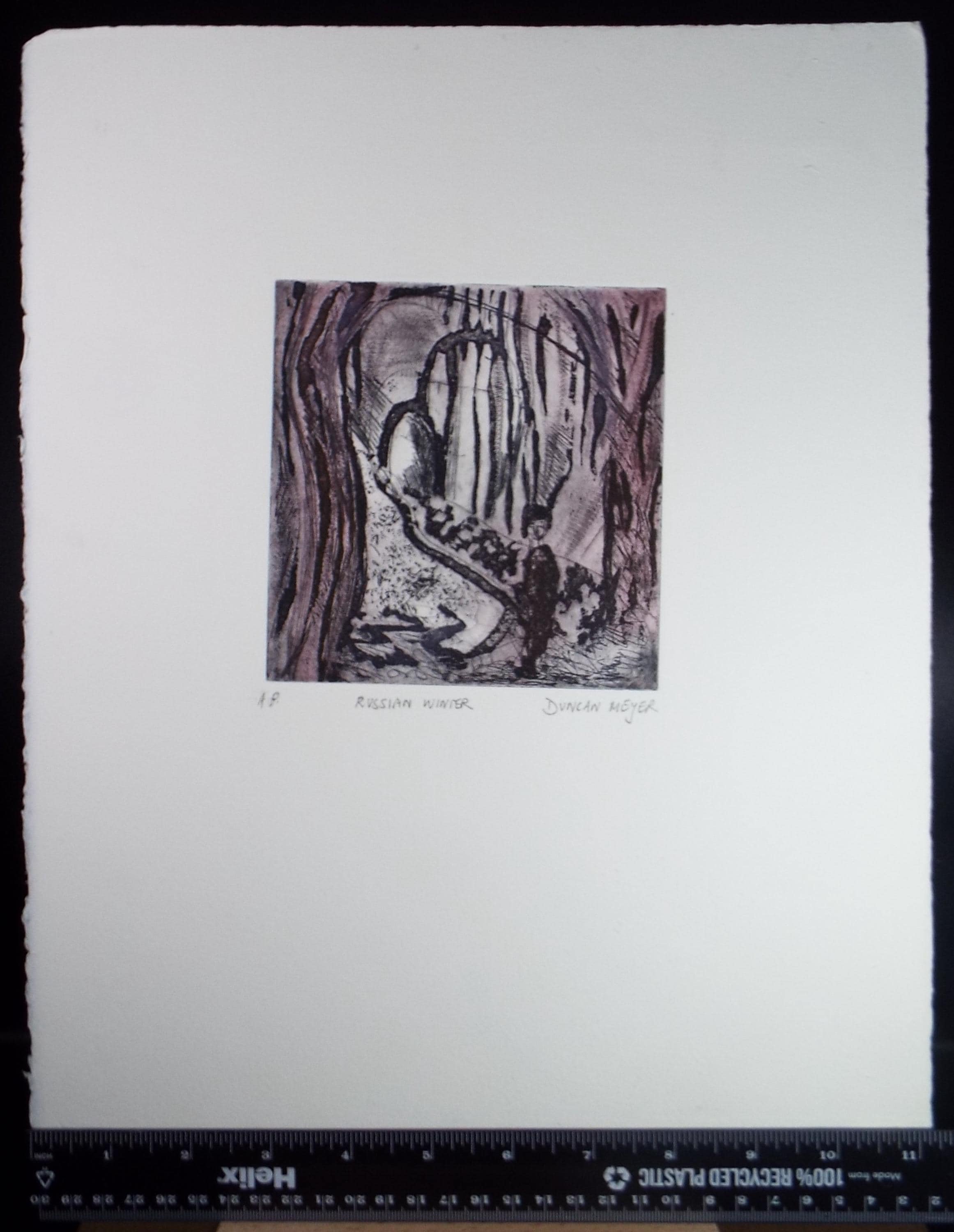 Limited Edition Etching 'Russian Winter', Elizabeth Duncan Meyer (b1942), signed and numbered