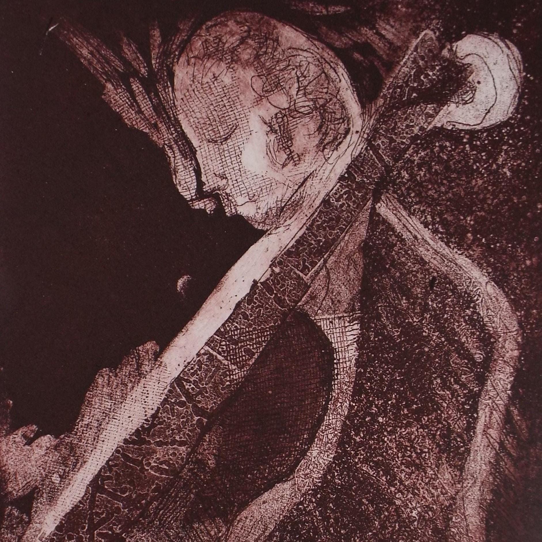 Limited Edition Etching 'Music Series', Elizabeth Duncan Meyer (b1942), signed and numbered
