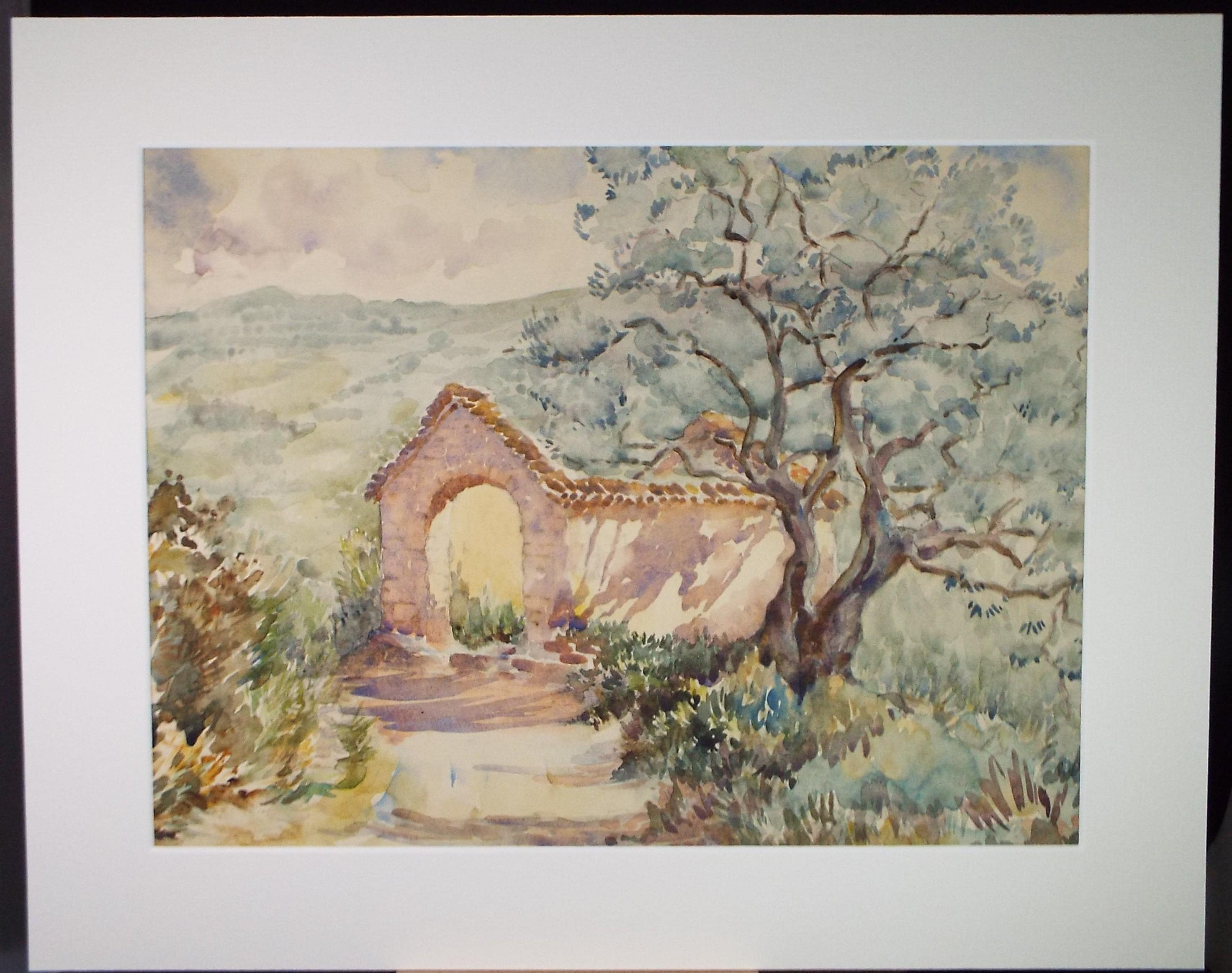Original Watercolour, 'St. Paul',Unknown Artist, Dated 1937