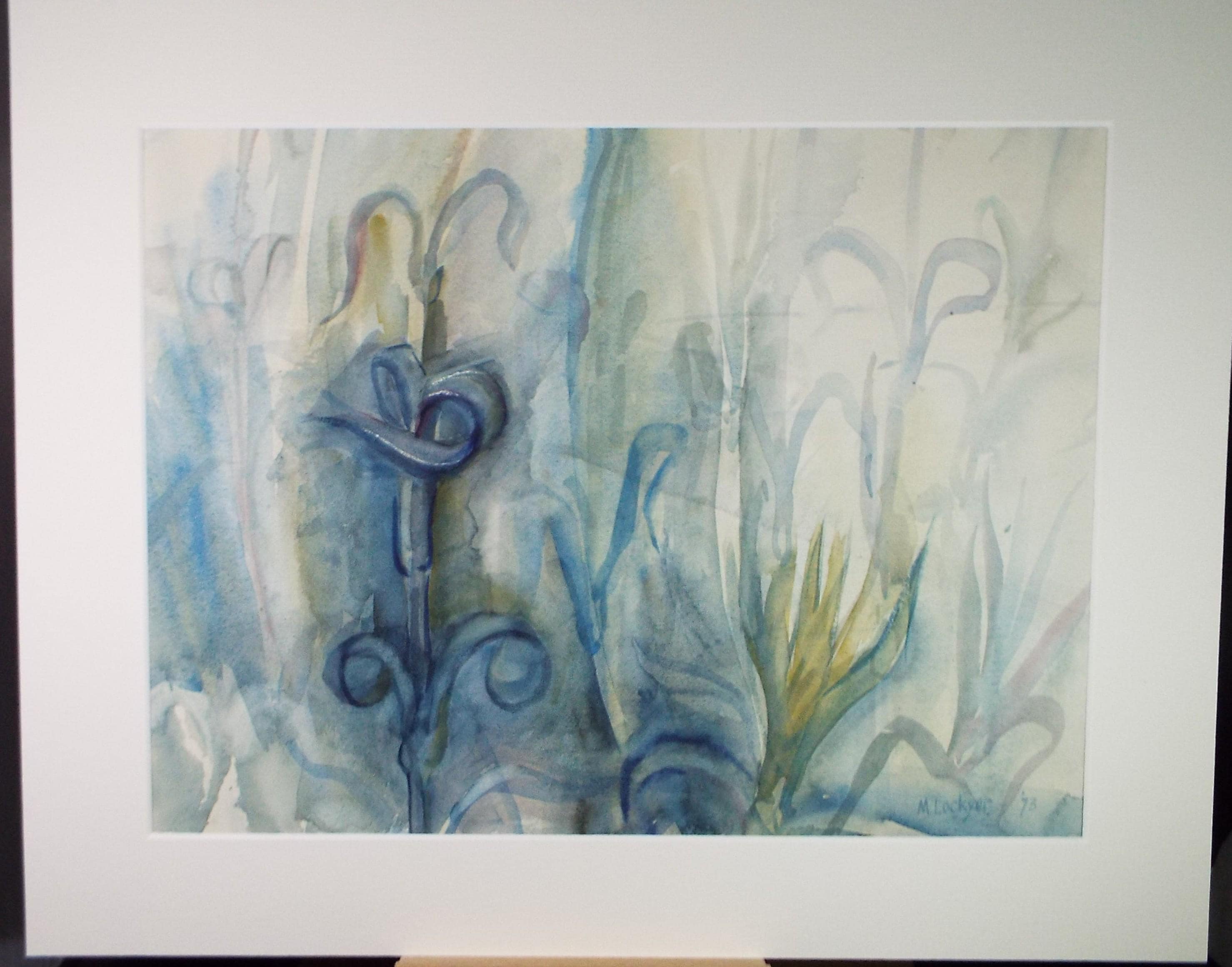 Original Watercolour, 'Still life of flowers', Dated 1973, Mildred Lockyer