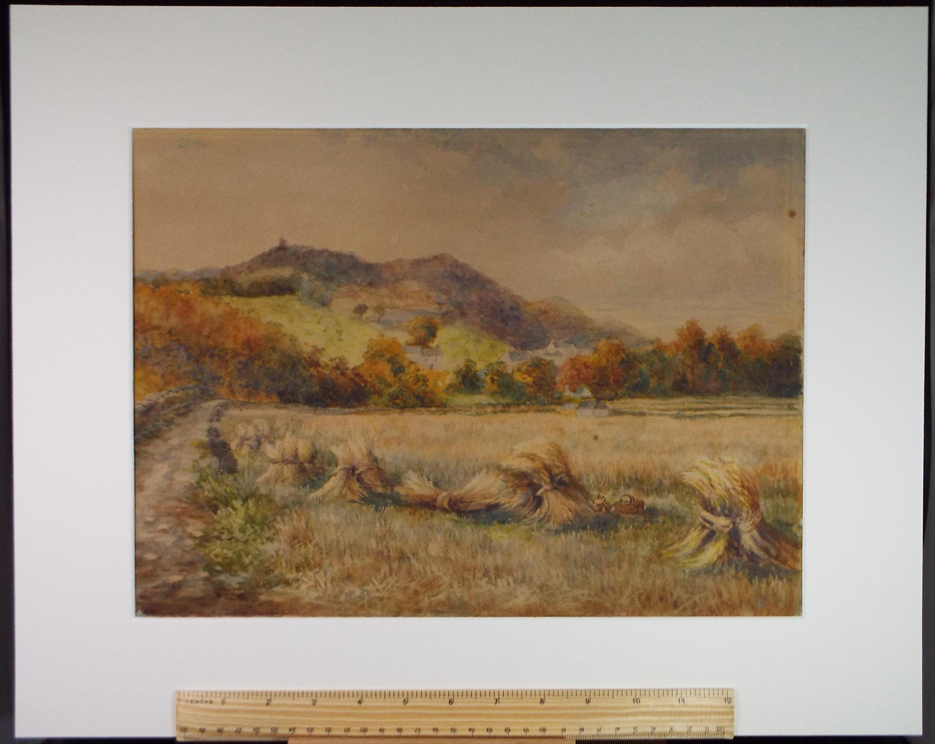 Original Watercolour on Paper, The Harvest', Circa 1890, Artist Unknown