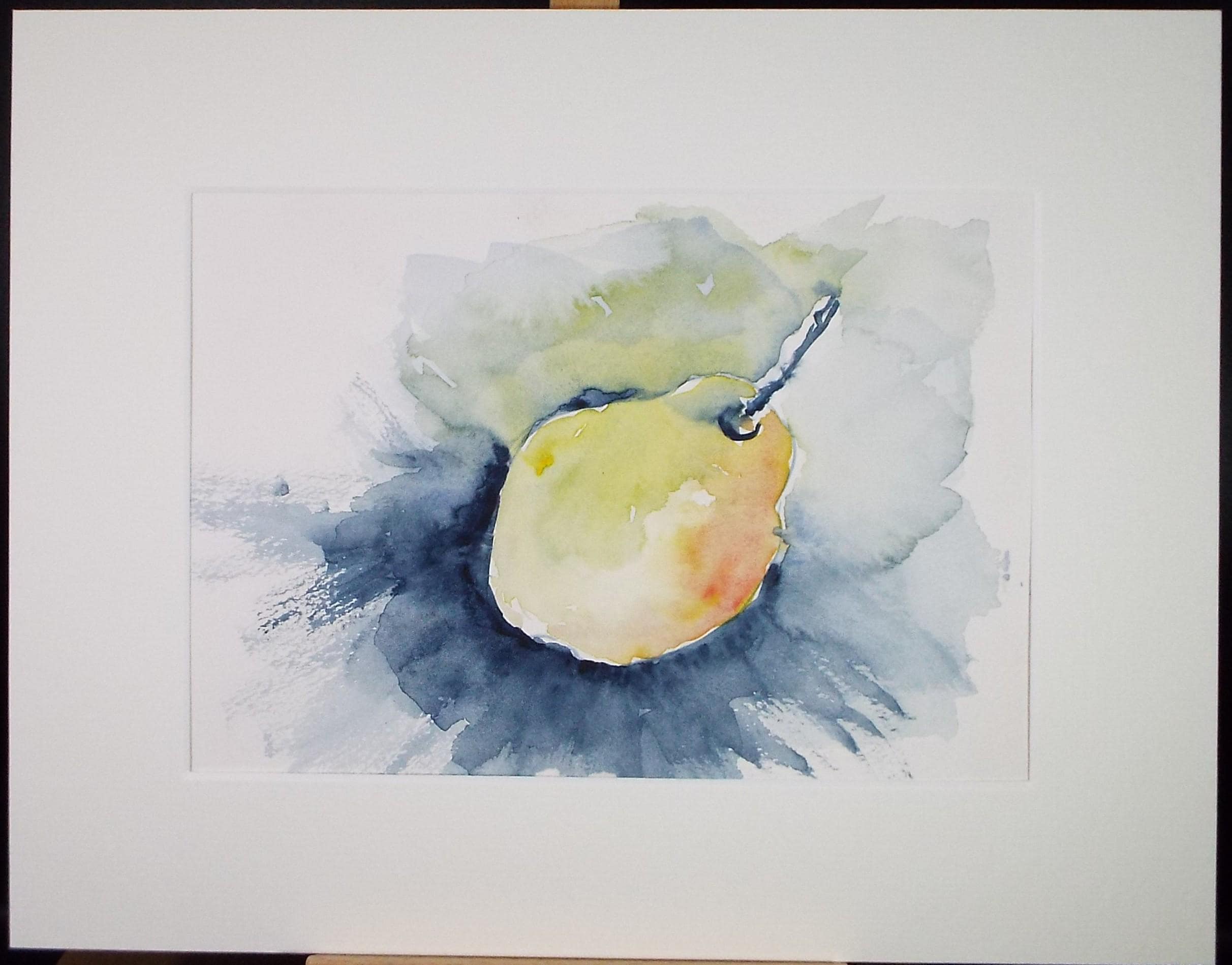 Original Watercolour, 'Pear Study', Circa 1990's, Unknown Artist
