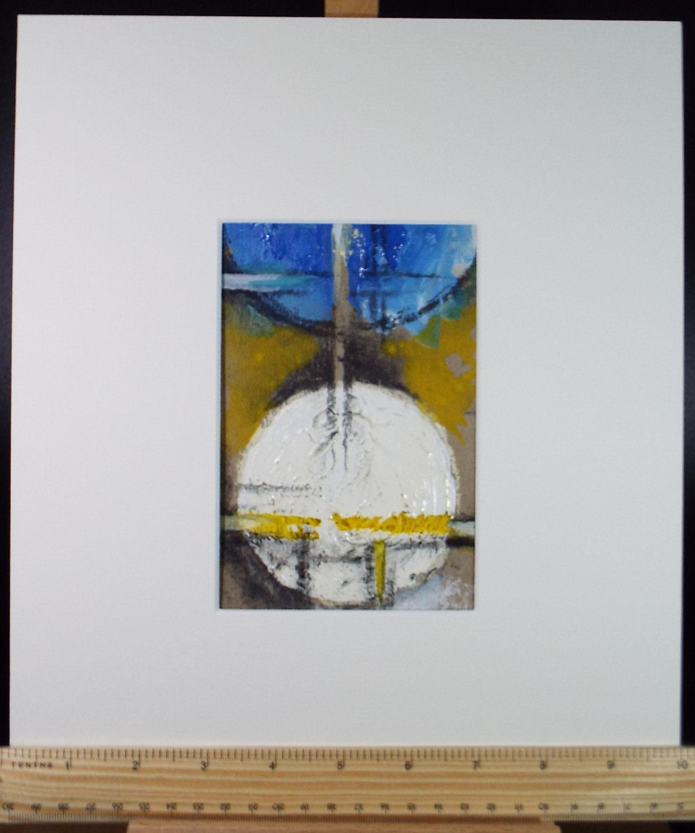 Original Watercolour & acrylic, 'Abstract Circles', Graham Benton RBSA (1934-2022), Circa 1990's